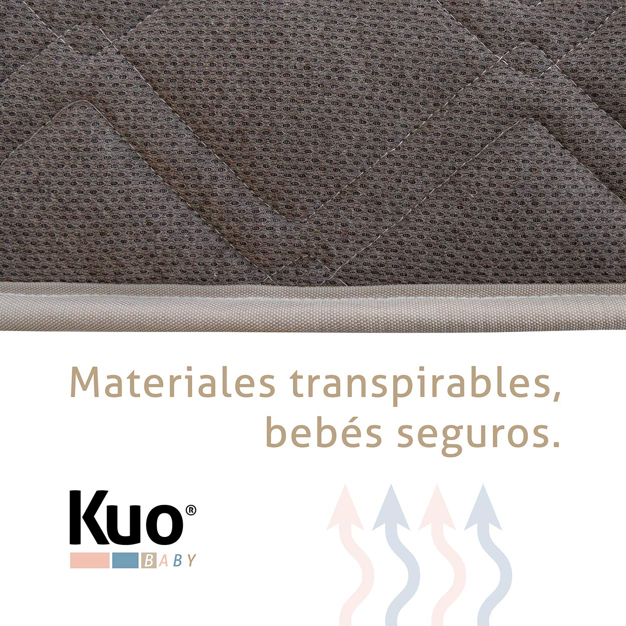 Kuo Baby - Colchón de Cuna Mowgli | Colchón de Muelles con Fibra de Coco | Natural, Higiénico y Transpirable | 117 x 57 cm [Exclusiva Amazon]