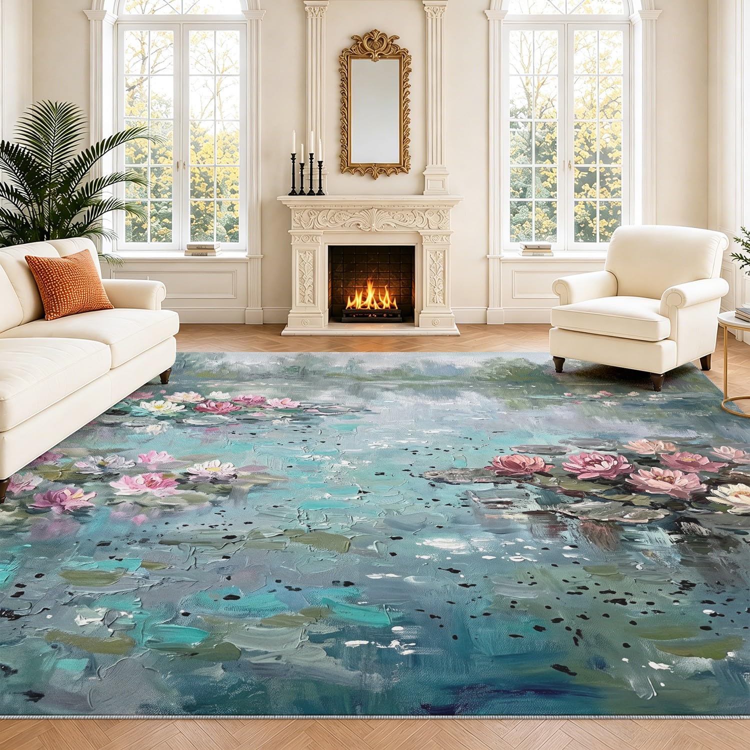 Generisch Wohnzimmer Teppich 140 x 200 cm Natürlich Warm Tier Hund, Teenager Junge Mädchen Zimmer rutschfeste Flanell Teppiche, Teppich Kurzflor Extra Weich Pflegeleicht