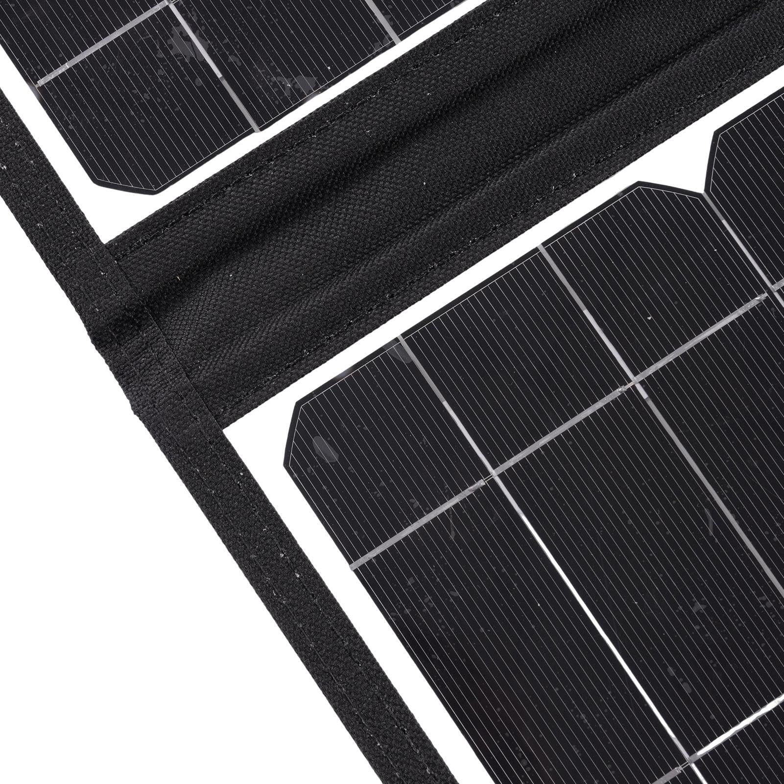 Panel solar portátil, panel solar plegable de 600 W, estación alimentada con USB de 5 V y 18 V , kit de panel solar compacto, panel solar portátil fuera de la red, panel solar USB pequeño para