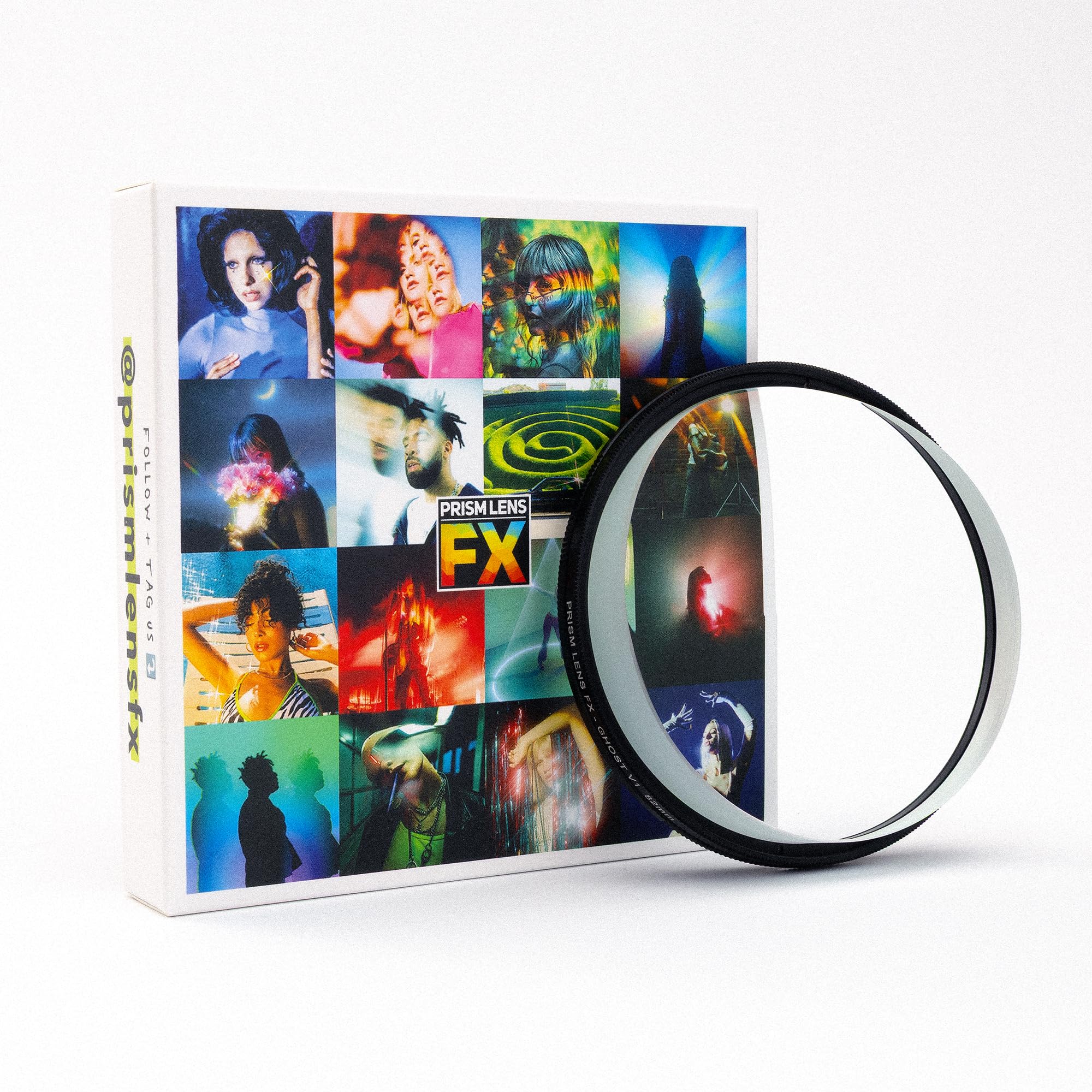 Prism Lens FX Ghost FX Filter | Version 01 | 77mm Circular Threaded | Creates Half-Frame Motion Blur/Ghost Effect | Rotatable to Accentuate Key