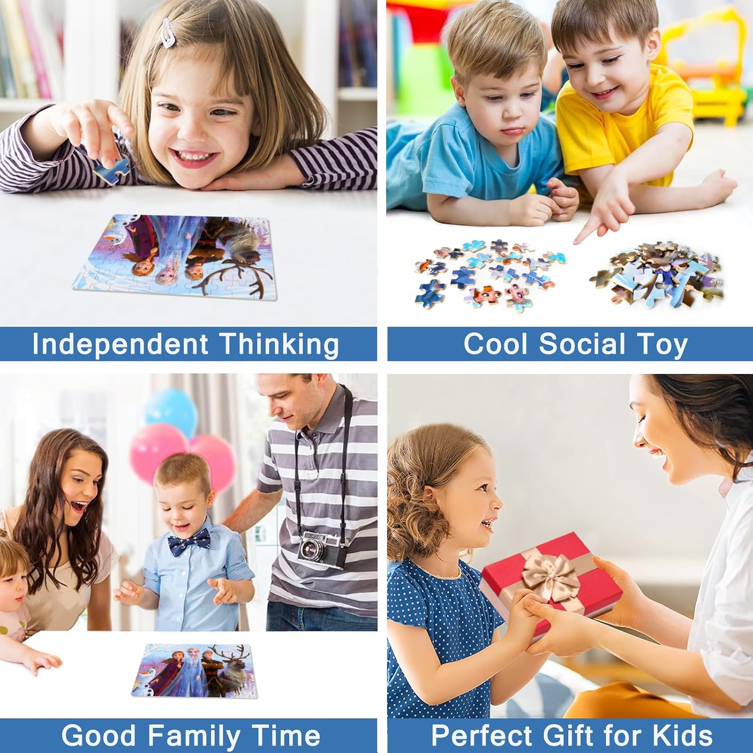 MZZOTOY Puzzles for Kids Ages 4-8, 60 Pieces Puzzles for Kids Ages 3-5 in a Metal Box Girls and Boys Learning Educational Jigsaw Puzzle Toys Gifts image 5