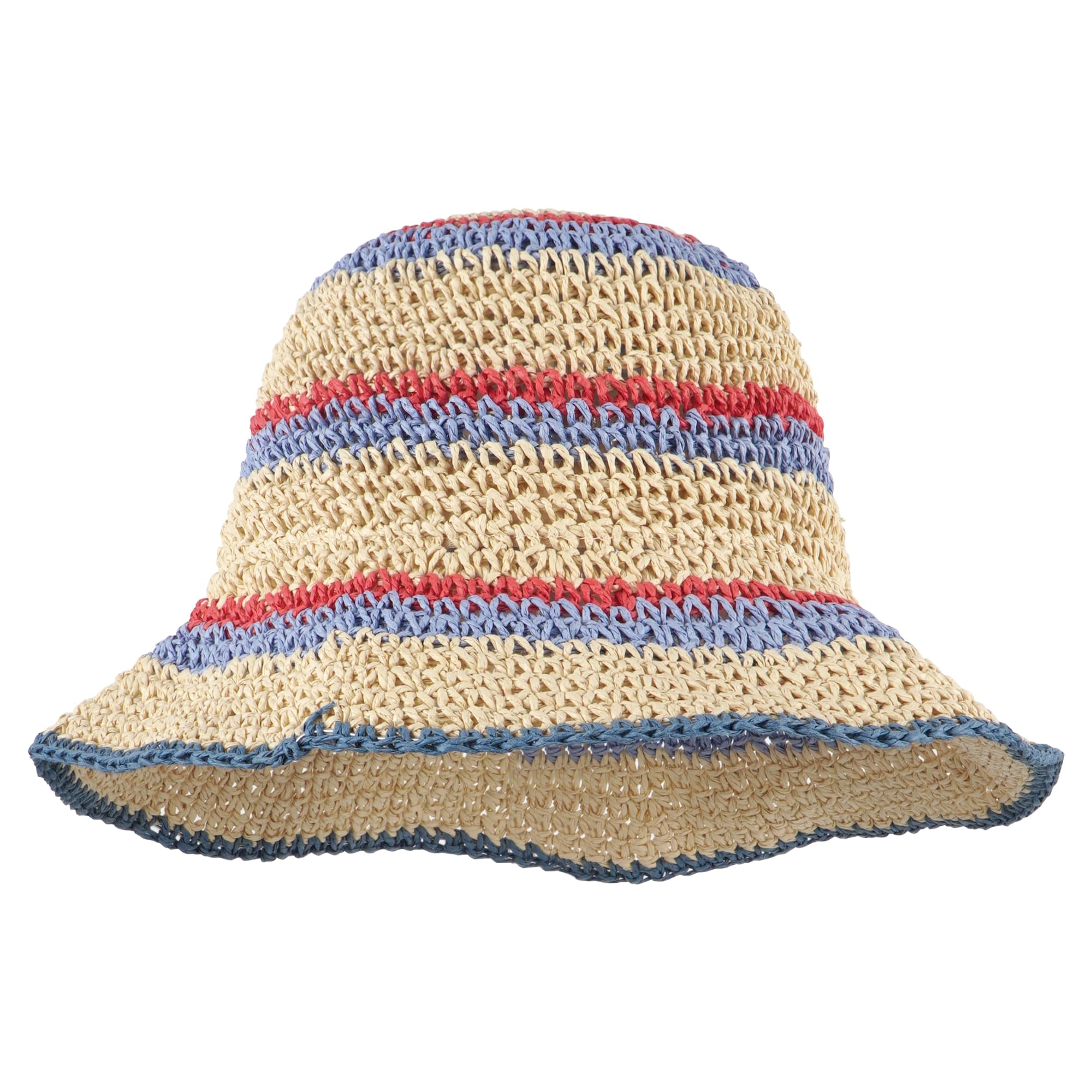 Meliyya Damen Strohhut Faltbarer Verstellbar Sommer Stroh Sonnenhut Blumen Strandhut Breite Krempe Sommerhut