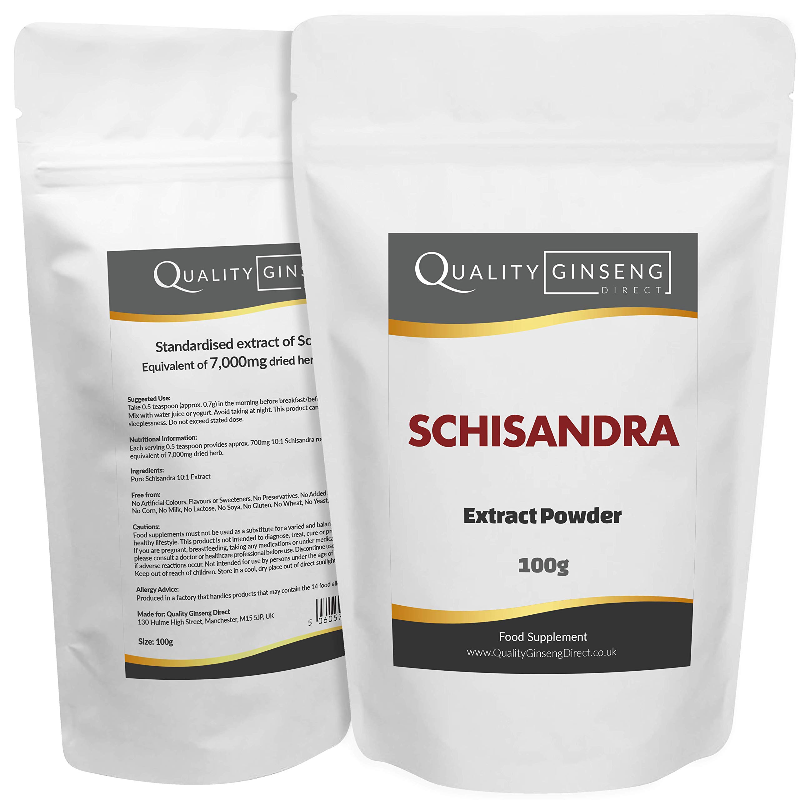 SCHISANDRA - Pure 10:1 Extract Powder - Strength & Quality (100g)