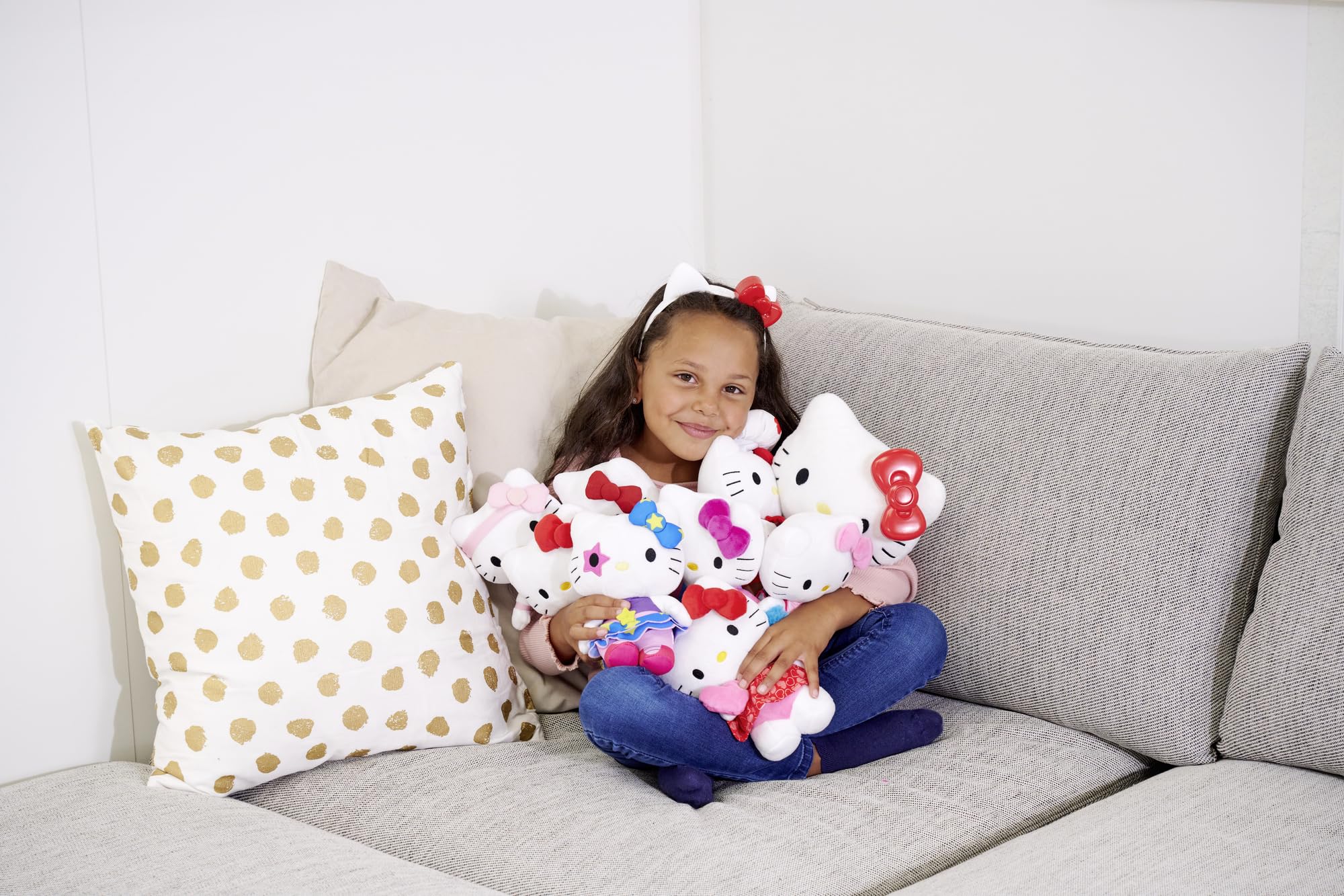 Simba Hello Kitty Magic Bow 109280149 - Peluche luci e suoni, 30 cm, adatto a partire dai primi mesi di vita