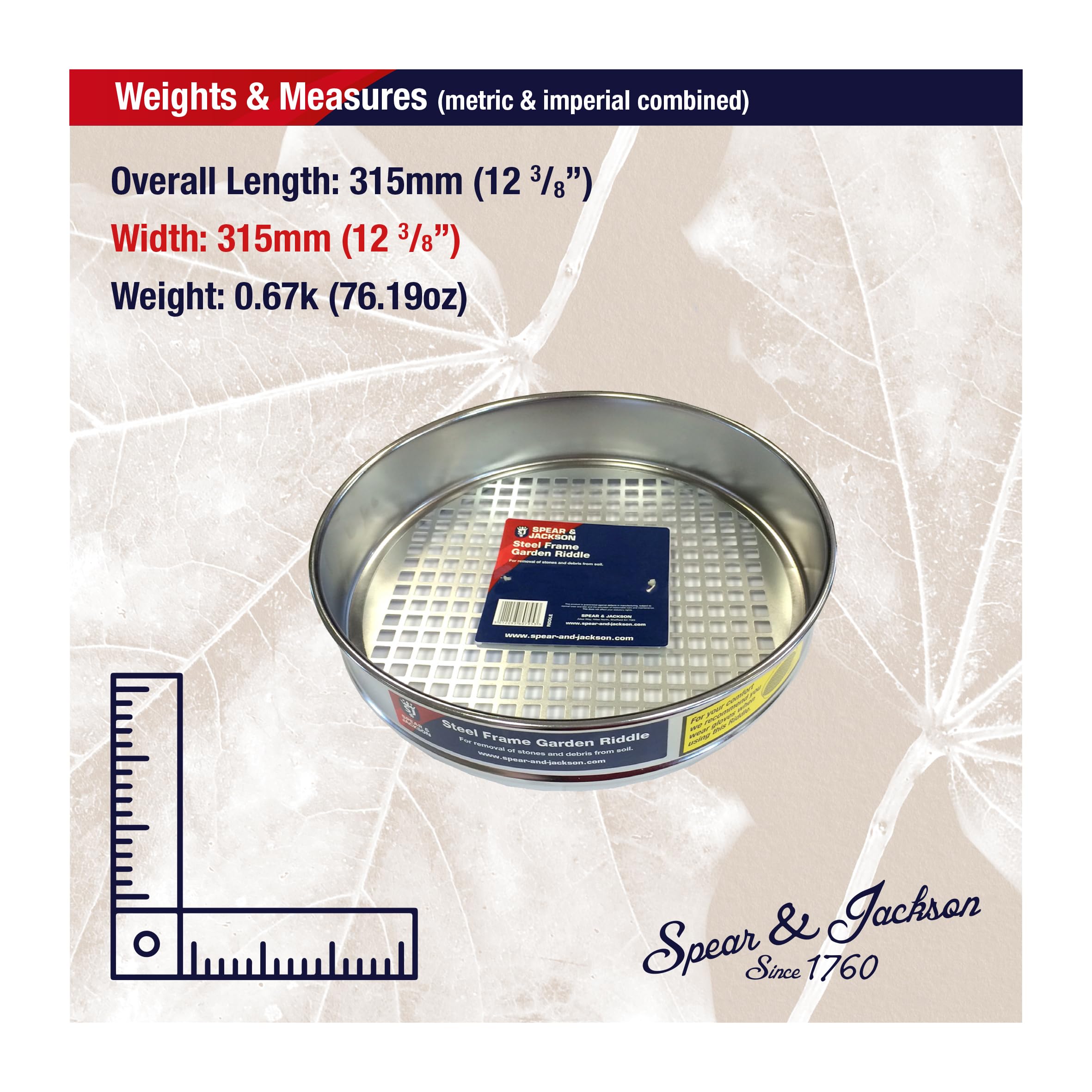 Spear & Jackson Garden Riddle - Sieve for Soil -6