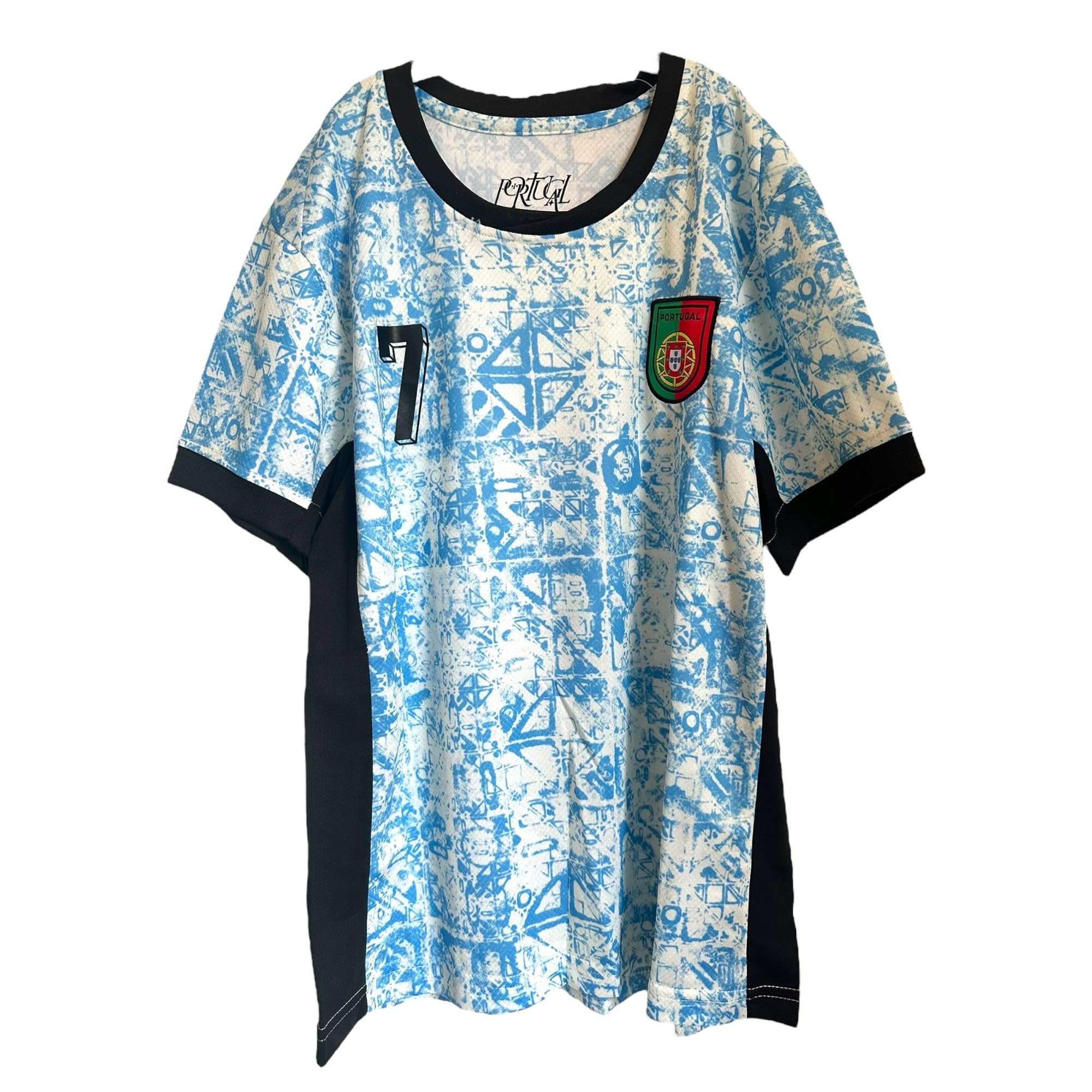 Maillot de football Portugal pour jeunes, adultes, unisexe – Idéal pour l'entraînement ou pour toutes les occasions, T-shirt pour fans de CR7