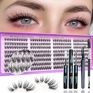 Lash Clusters Kit, 320 Pcs Eyelashes Lash Clu...