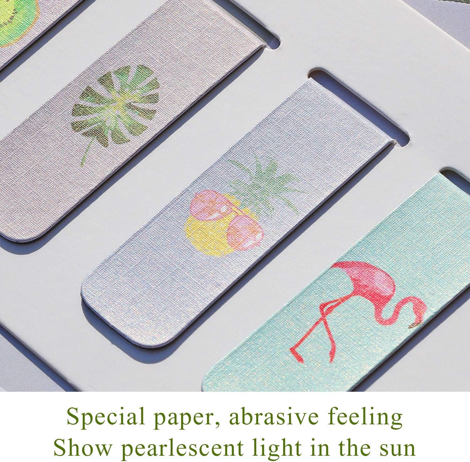 10 Pieces Magnetic Bookmarks Magnet Page Markers Assorted Book Markers Set for Students Reading (Fruit Syle, 2.3 x 0.8 Inch)