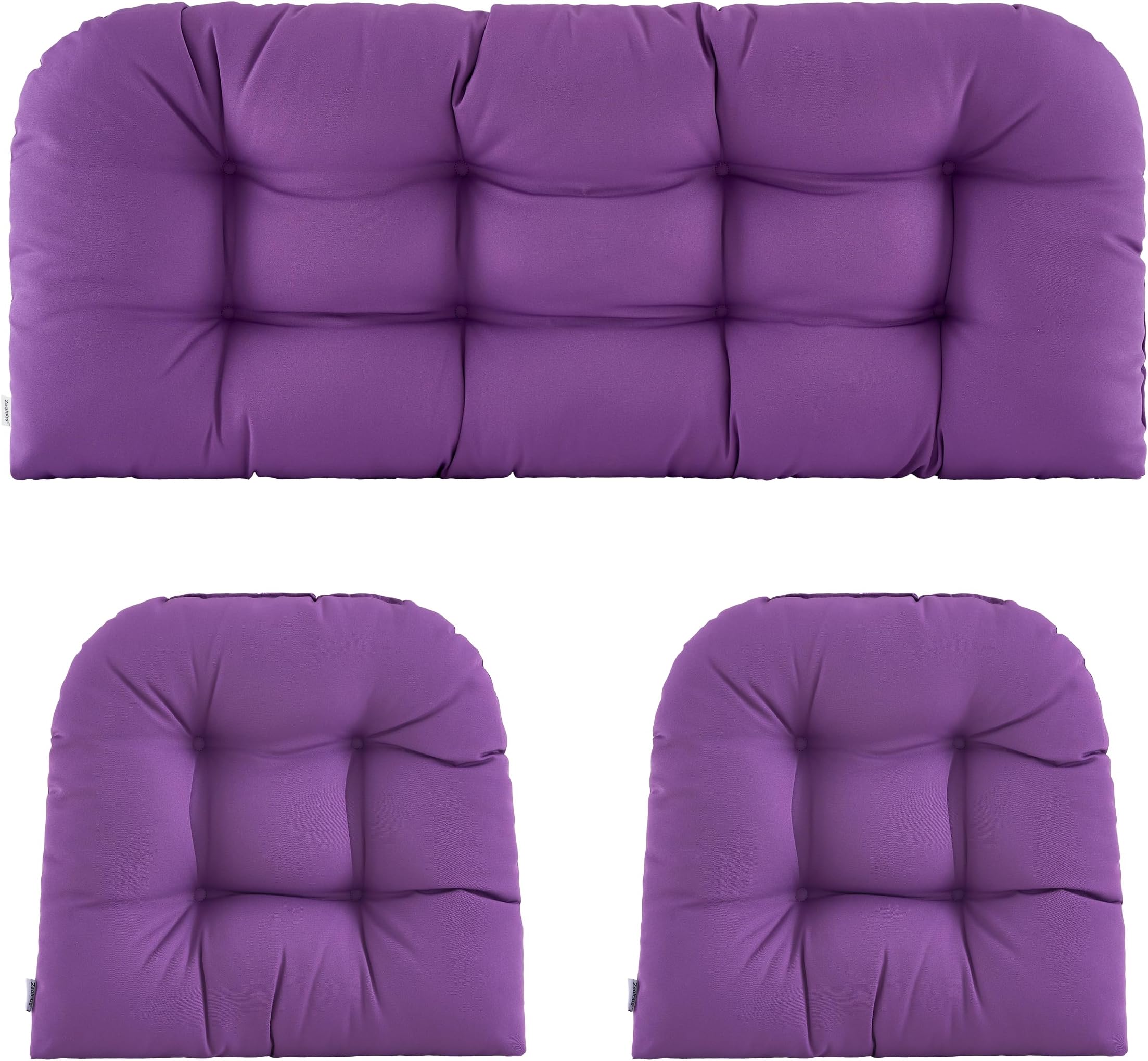 5 Pieces Wicker Patio Cushion Sets Include 1 Loveseat 2 U