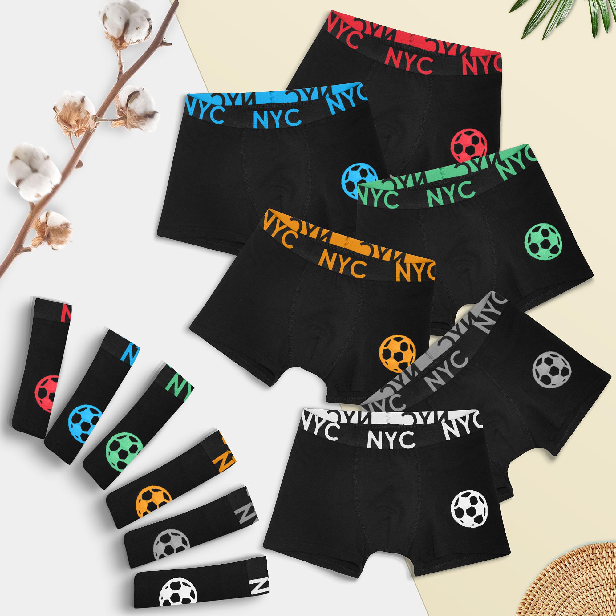 Calzoncillos bóxer de Calidad para niños Juego de 12 Piezas de Ropa Braguitas de algodón para niños Ropa Interior Infantil Varios