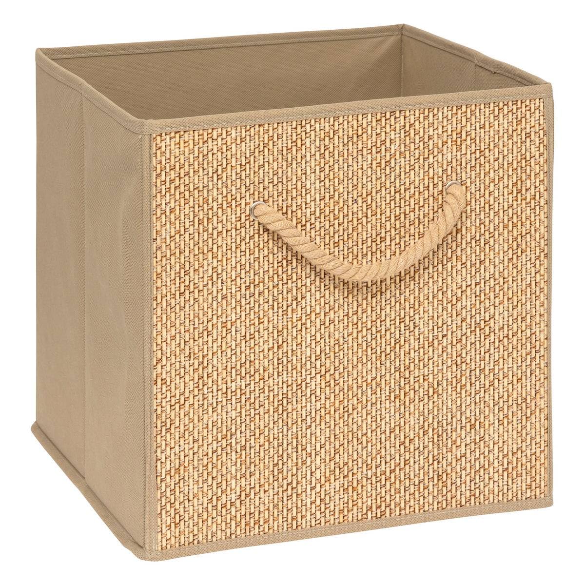5Five - Panier de Rangement MIX'N MODUL Beige - 31x31x31cm - Organisateur Maison, Boîte de Rangement Polyvalente, Accessoire Pratique