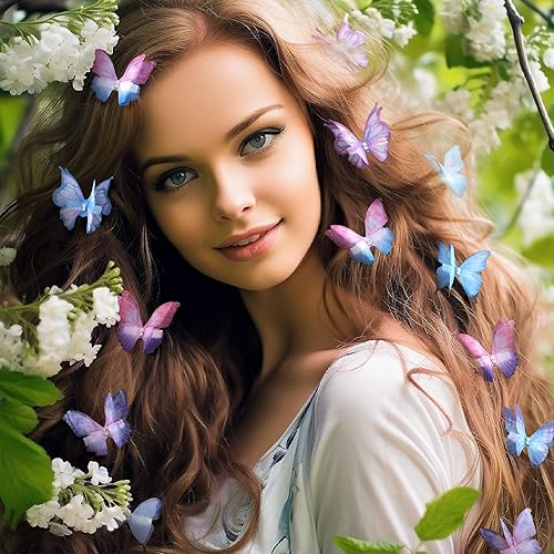 Miniatura 10 de 10 pinzas pequeñas para el cabello para adolescentes y mujeres, mini pinzas para el cabello con cristal, lindo pasador de metal para el cabello,