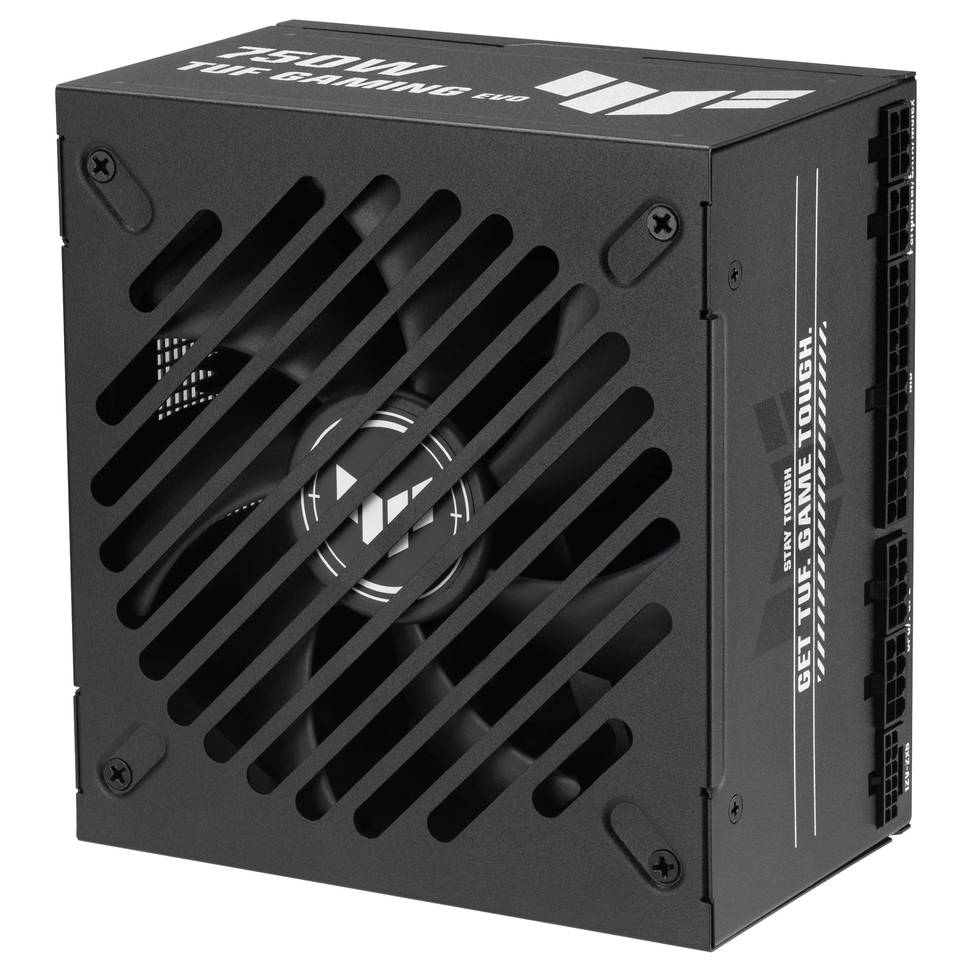 ASUS TUF Gaming 750W Gold EVO - Fuente de alimentación Modular (certificación 80 Plus y Cybenetics Gold, ATX 3.1, PCIe 5.1, Cable 12V-2x6, 8 años de Cobertura, componentes de Grado Militar)