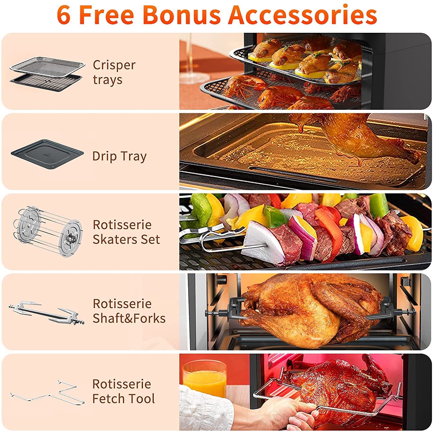 Air Oven 13 QT, Acezoe Air Fryer Oven, Convection Oven Air Fryers