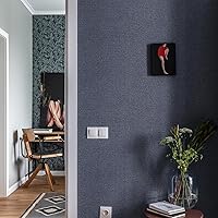Vista 18 de Black Peel and Stick Wallpaper Black Contact Paper 17.7inch x 393.7inch Self Adhesive Vinyl Wallpaper Removable Wall Paper Peel and Stick Waterproof