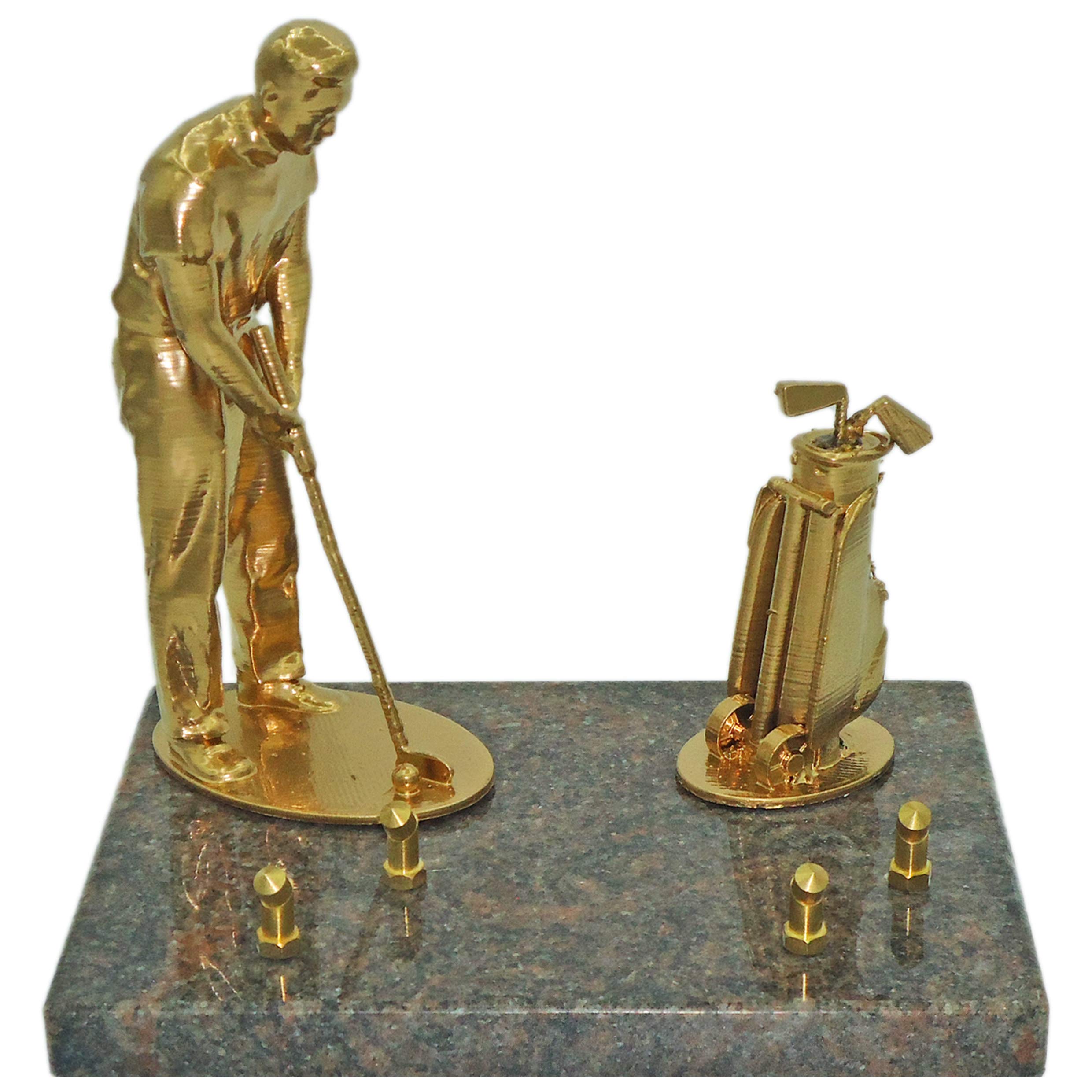 Plaque funéraire Passion Golf personnalisable