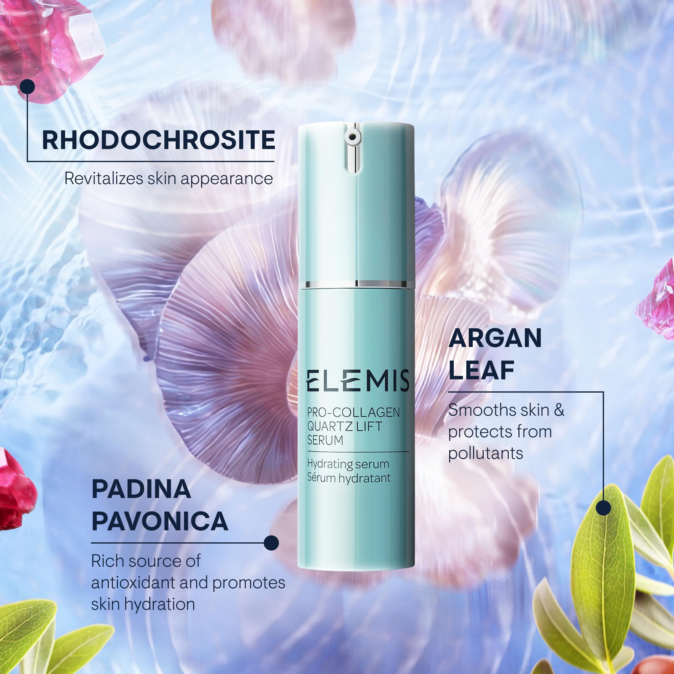 ELEMIS Pro-Collagen Quartz Lift Serum, Daily Treatment Helps to Reduce the Look of Wrinkles for Smoother, Firmer, and More Youthful Appearance, 30mL