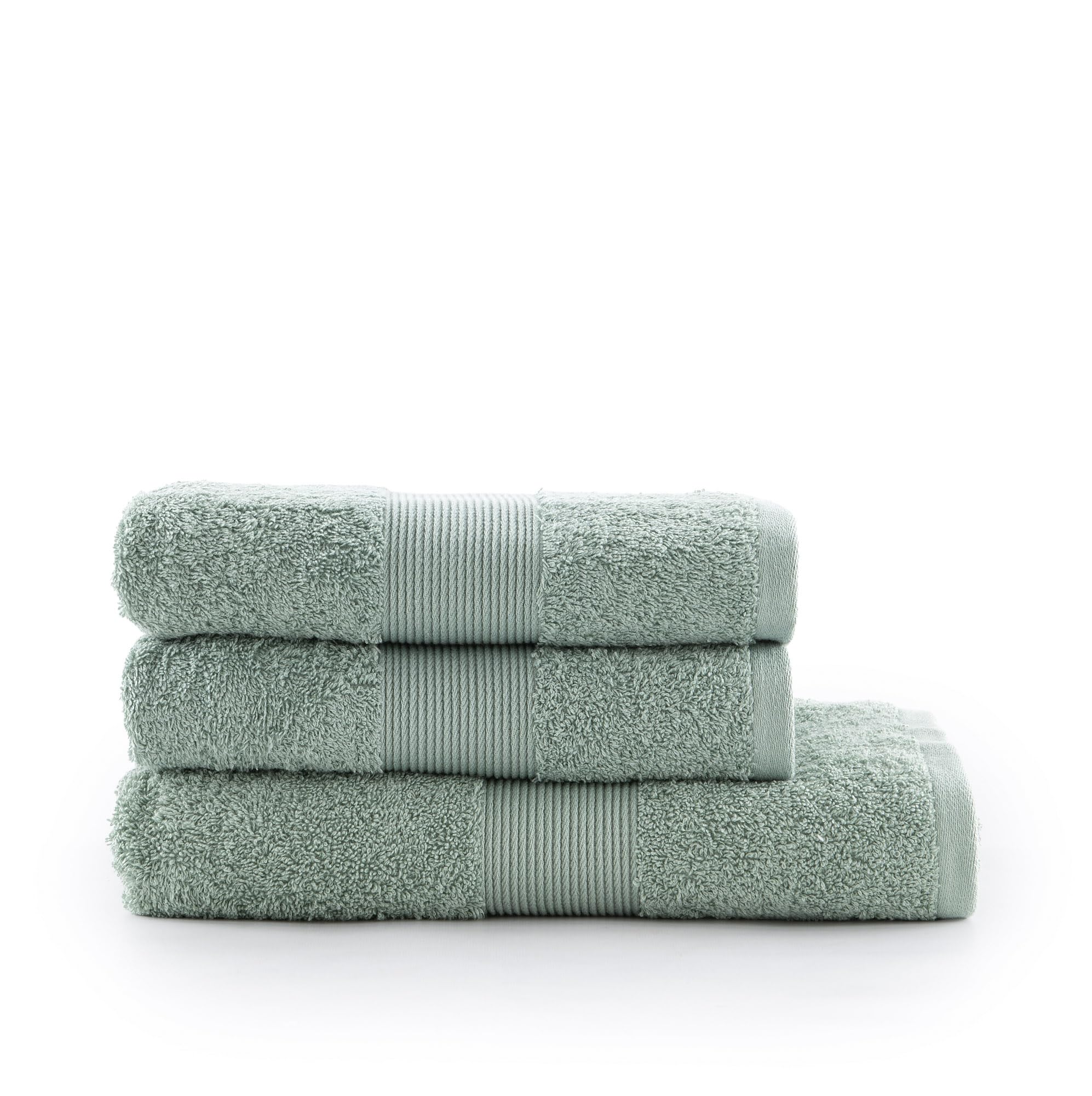 Jalla Mint Bath Towel Set, 1+1, 100% Cotton, 430Gsm, 50 X 100 Cm,