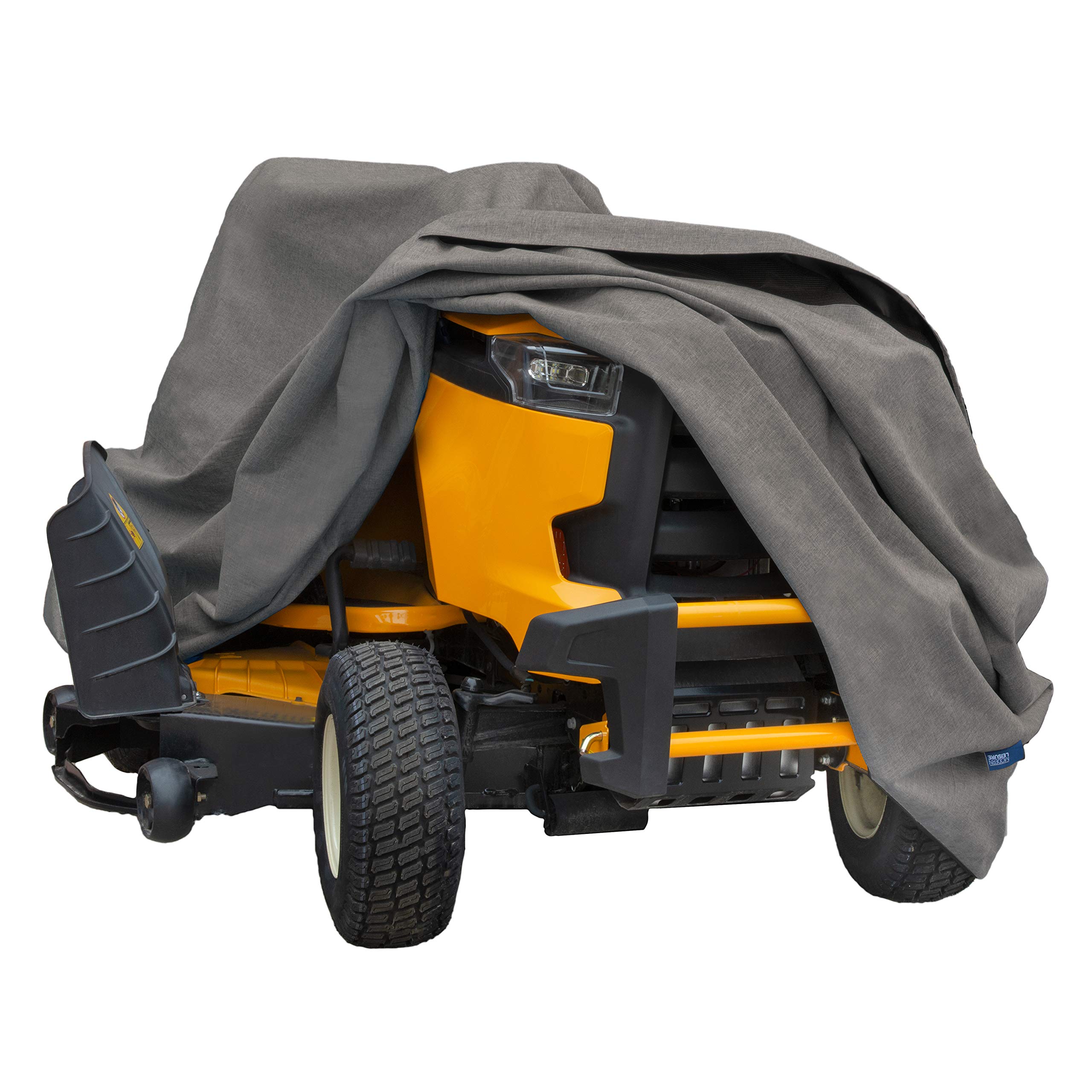 Modern Leisure 3045 Garrison Waterproof Zero-Turn & Riding Lawnmower Cover, Fits Decks up to 62 inches, 82 L x 50 W x 47 H inch, Heather Gray