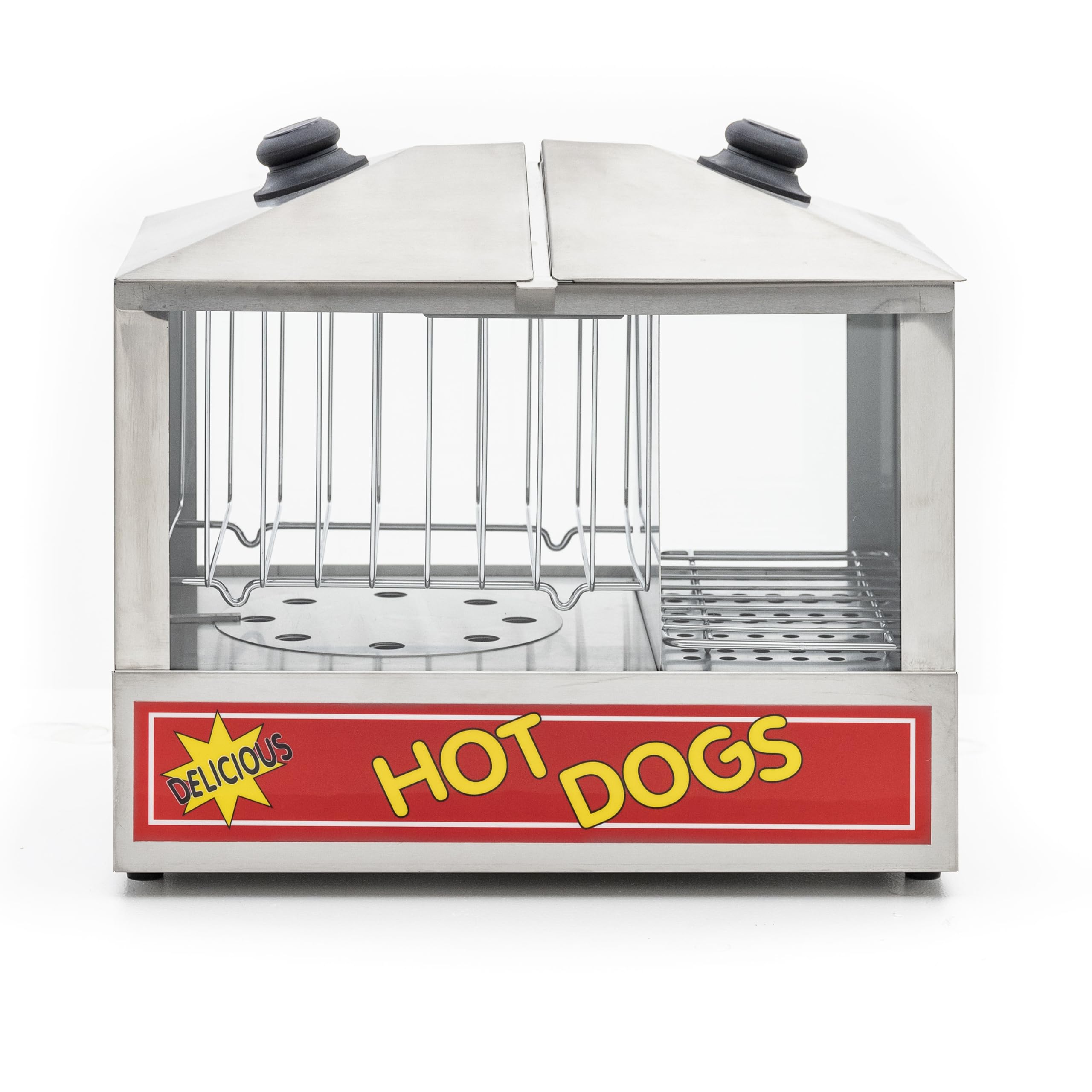 Hot Dog Steamer by Adcraft – 8.0 quarts, Stainless Steel, Silver, Model HDS-1300W/100