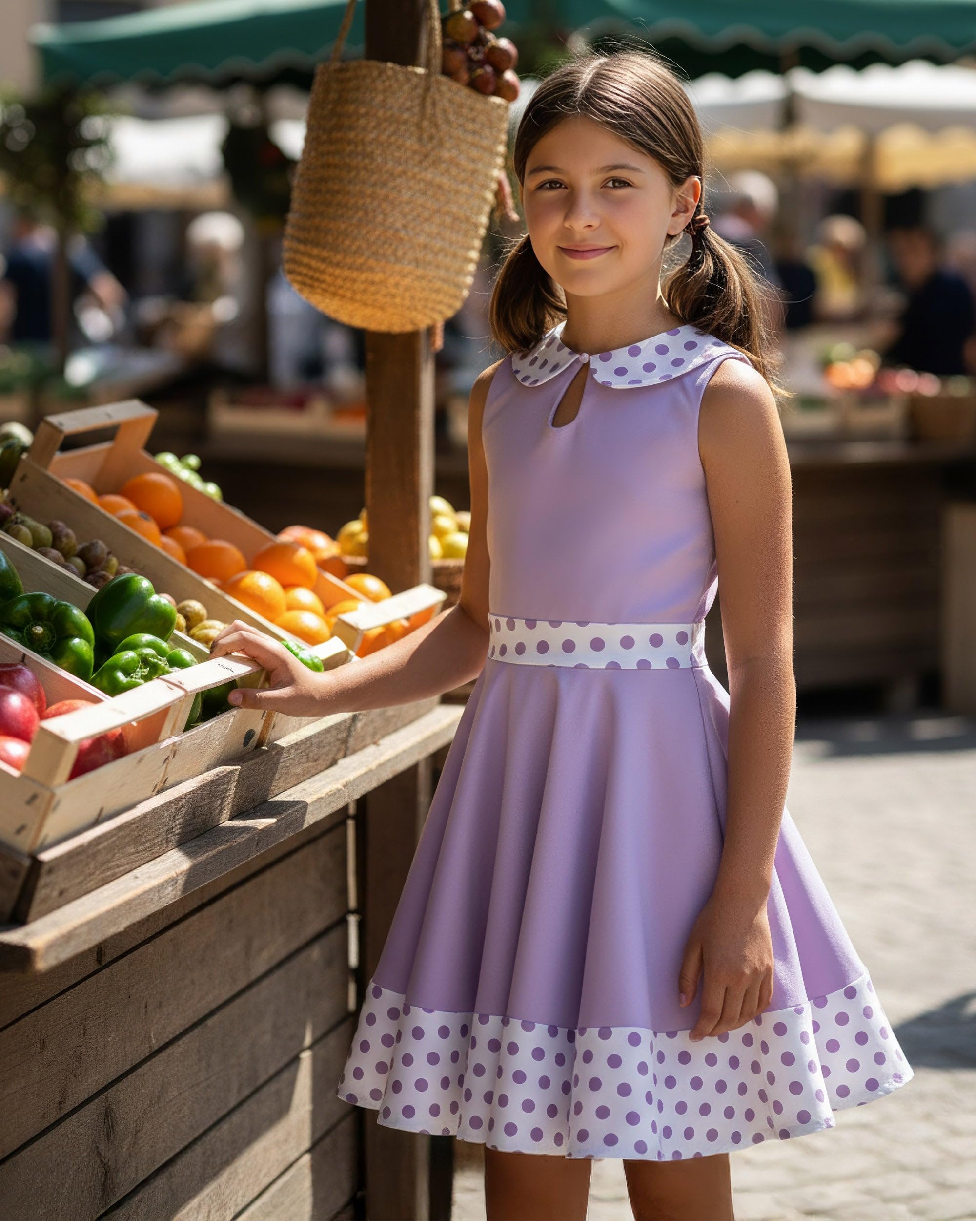 BlackButterfly Vestido Niña Zoey Cuello Peter Pan