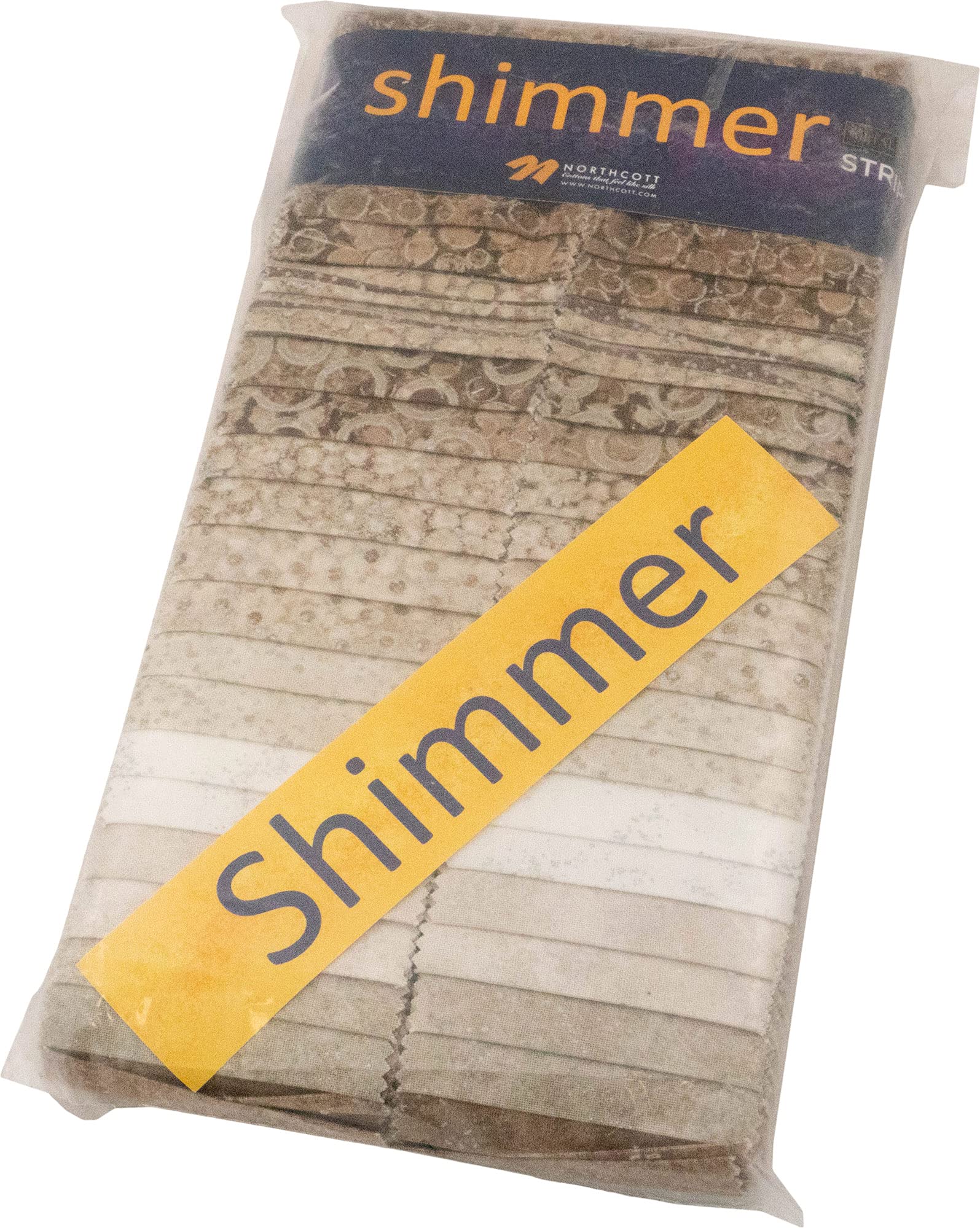 Deborah Edwards Shimmer 2019 Metallic Sand Strips 40 2.5-inch Strips Jelly Roll Northcott