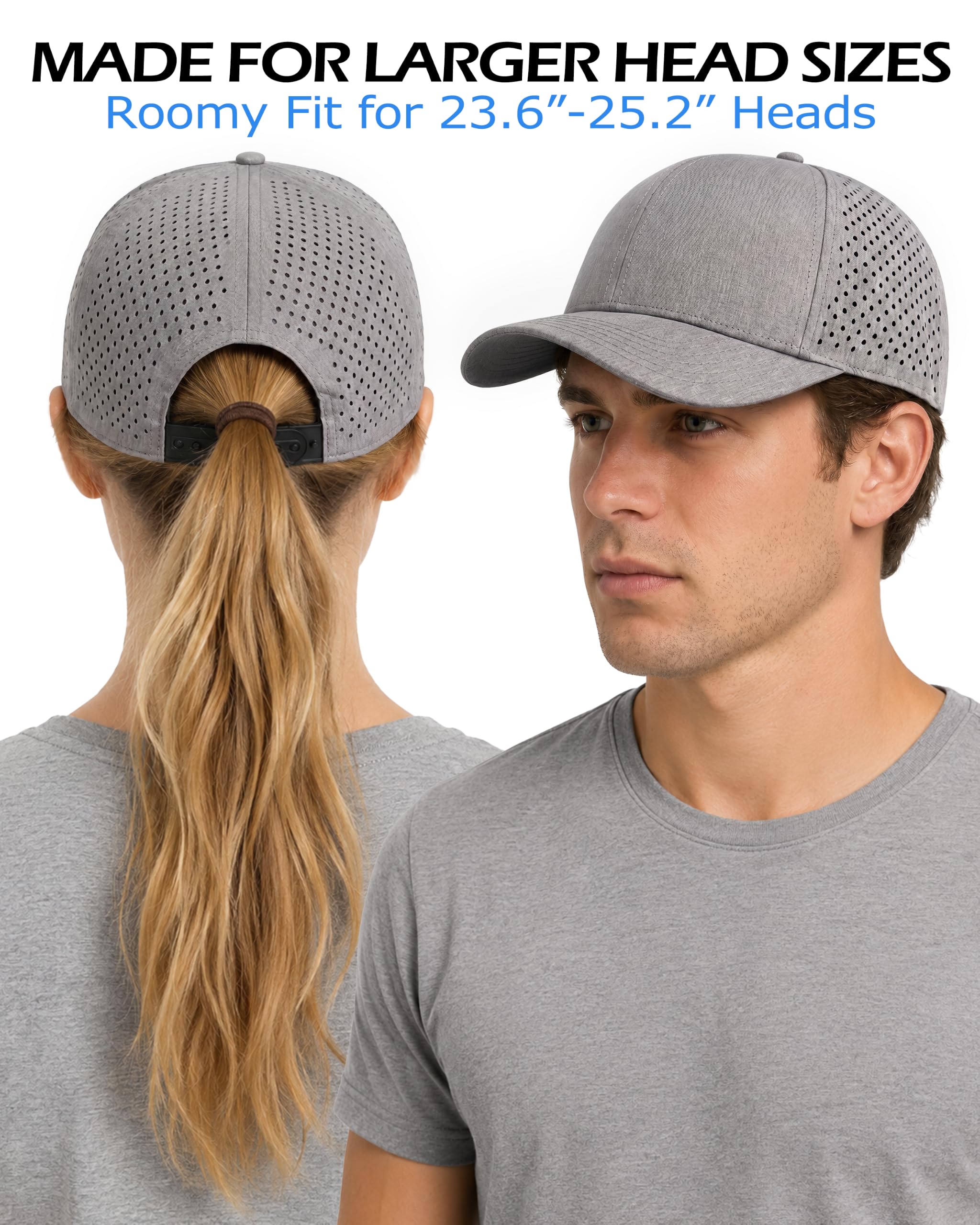 Zylioo Cappellino da baseball, taglia XL/XXL, con protezione solare UPF50+, per l'estate