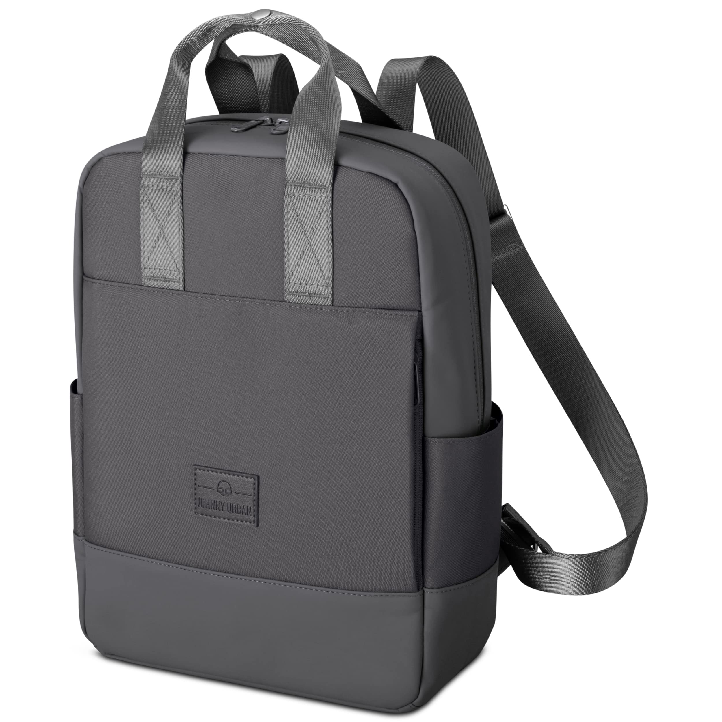 Johnny Urban Zaino Donna Grigio - Jona Medium - Elegante Zainetto alla Moda per Lavoro e Ufficio - Design Casual con Spazio per Laptop Portatile - Idrorepellente