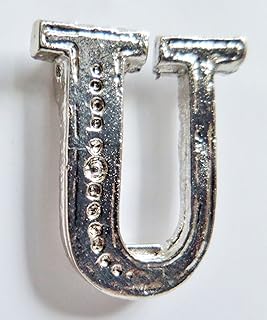 Capital Letter U Nickel-Plated Orange Order Collarette Character - W063/U