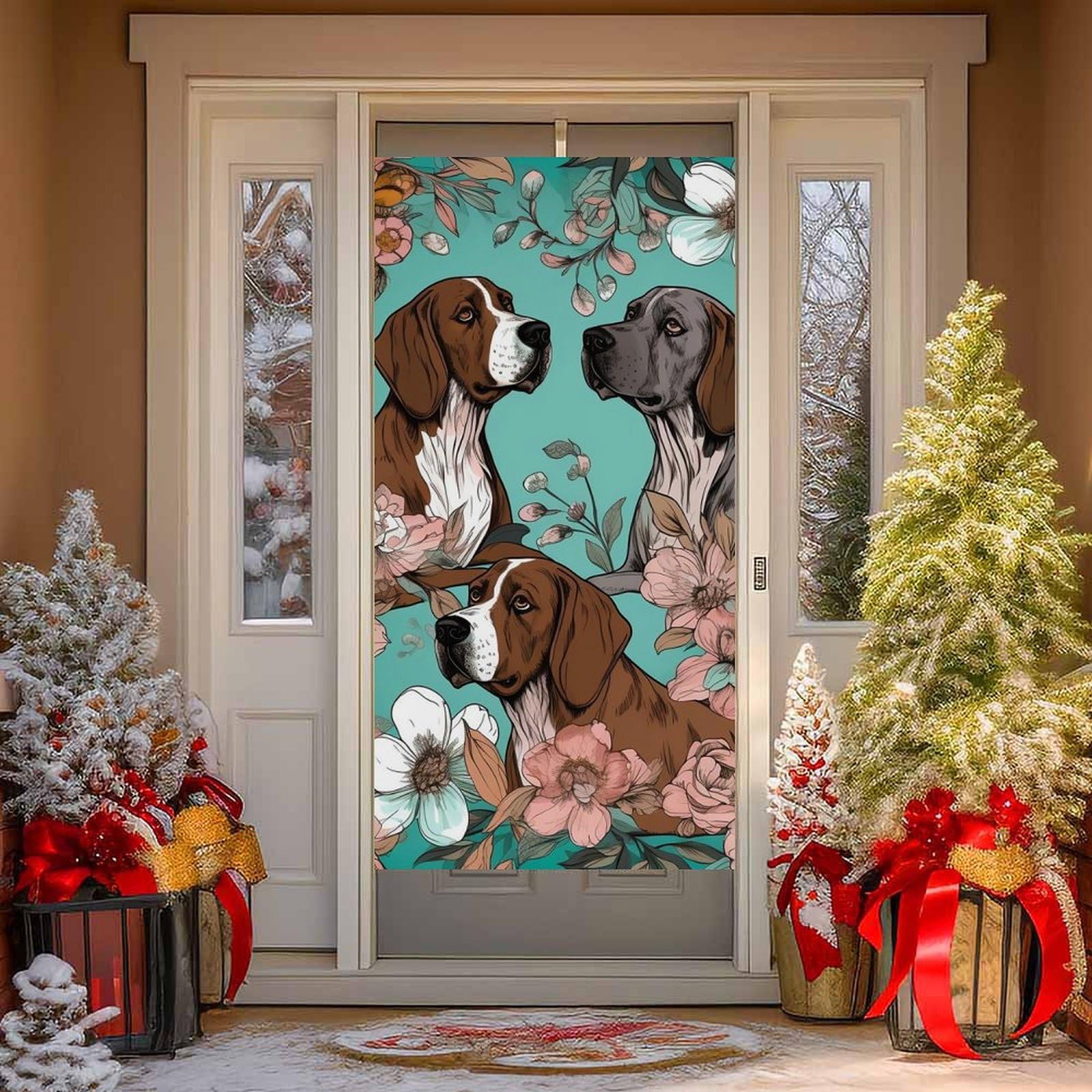 NTVOWPZO Animal Door Curtains for Doorway Privacy Dividers Door Banner Blackout Curtains Fabric Door Window Curtain for Home Bedroom Kitchen Decor 35.4x70.9 in Decorative Banner