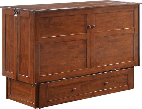 Miniatura 4 de Night & Day Furniture MUR-CLV-QEN-CH y MND-GMF-TRI-QEN MUR-CLV CH y MND-GMF-TRI-QEN - Cama Murphy con colchón, tamaño Queen, color chocolate