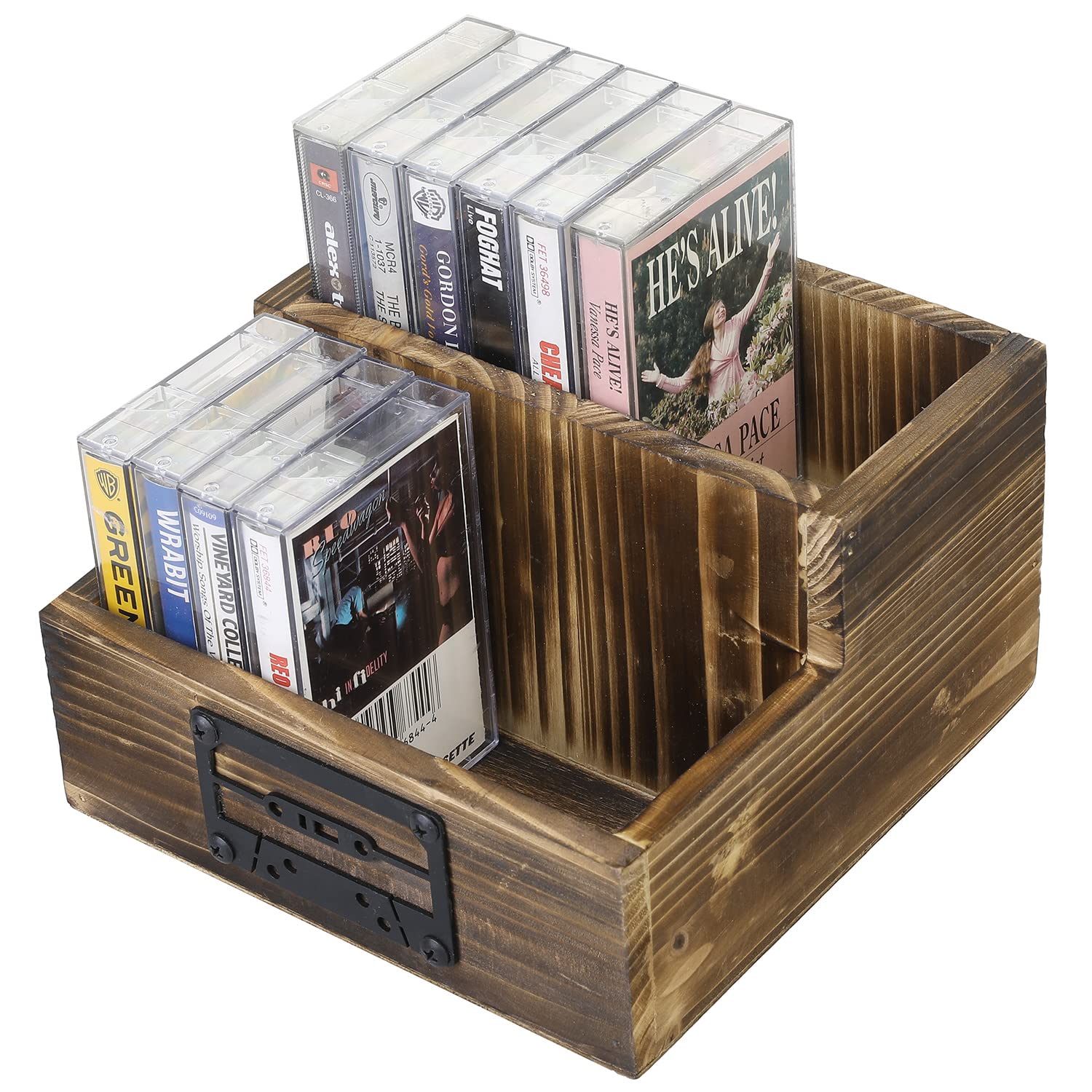 Buy MyGift Wall ed Retro Audio Cassette Tape Storage Box with 2