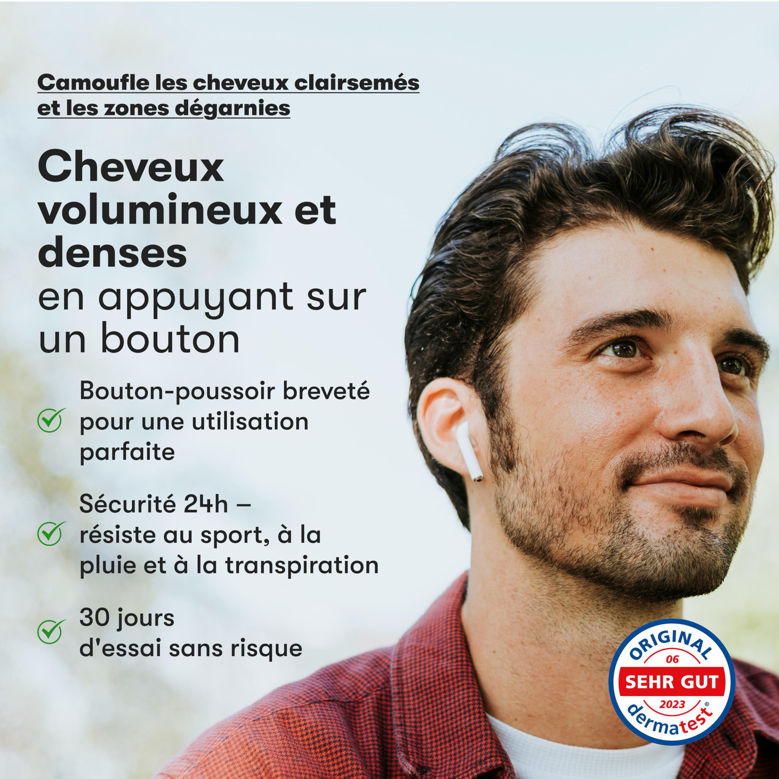 O.C. HAIRCARE Cheveux dispersés pour épaissir les cheveux - Pour les zones chauves en haut et en arrière - Recommandé par les salons - 11 couleurs - Cheveux résistants