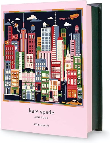Miniatura 1 de Kate Spade New York Rompecabezas de 500 piezas para adultos, rompecabezas cuadrado de 22 x 22 pulgadas, bonito rompecabezas con caja de