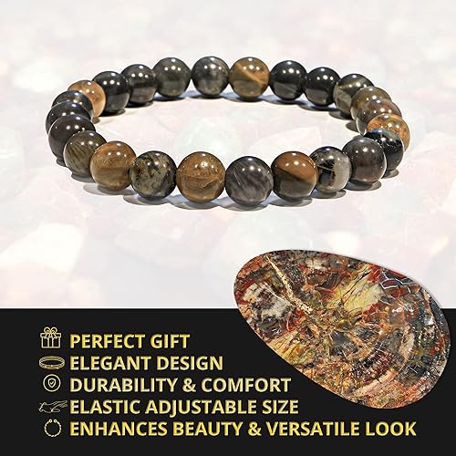 Vista 157 de Money Attraction Bracelet for Wealth, Prosperity & Success – Abundance & Good Luck Feng Shui Bracelet with Pyrite, Citrine, Tiger Eye & Green Green