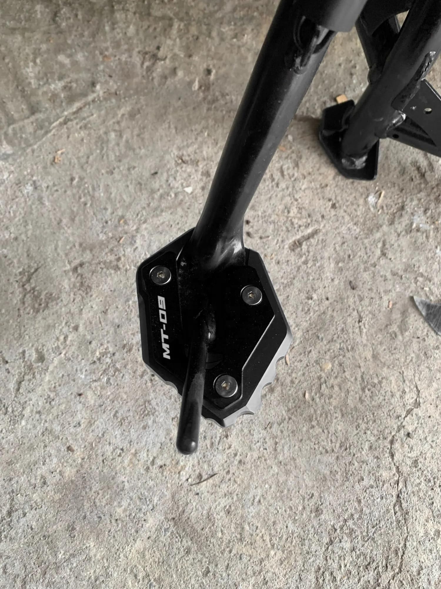 Seitenständerverlängerung Für MT-09 - CNC Aluminium Verbreiterung Schwarz