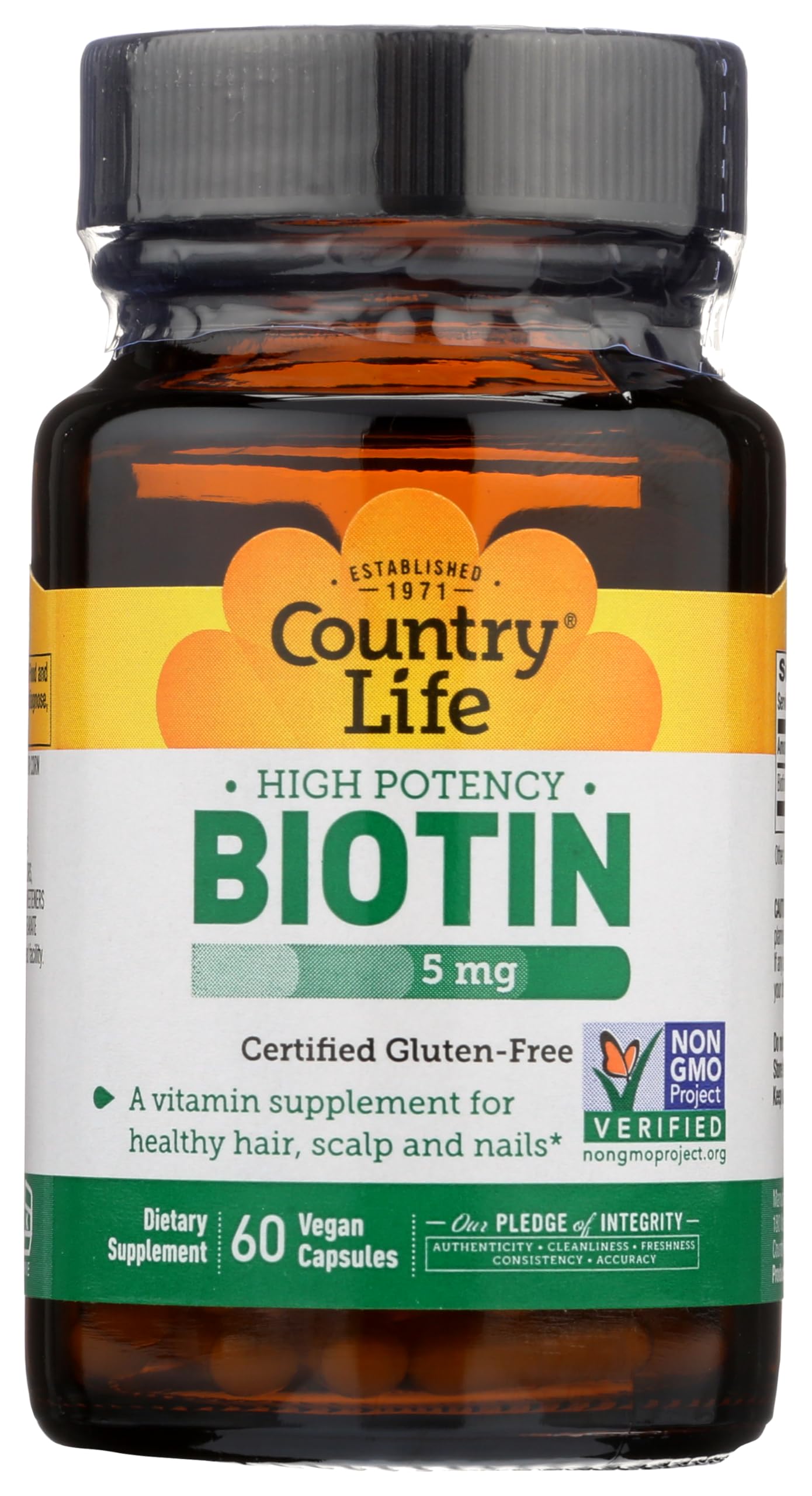 High Potency Biotin 5 mg Vegan Capsules 60's