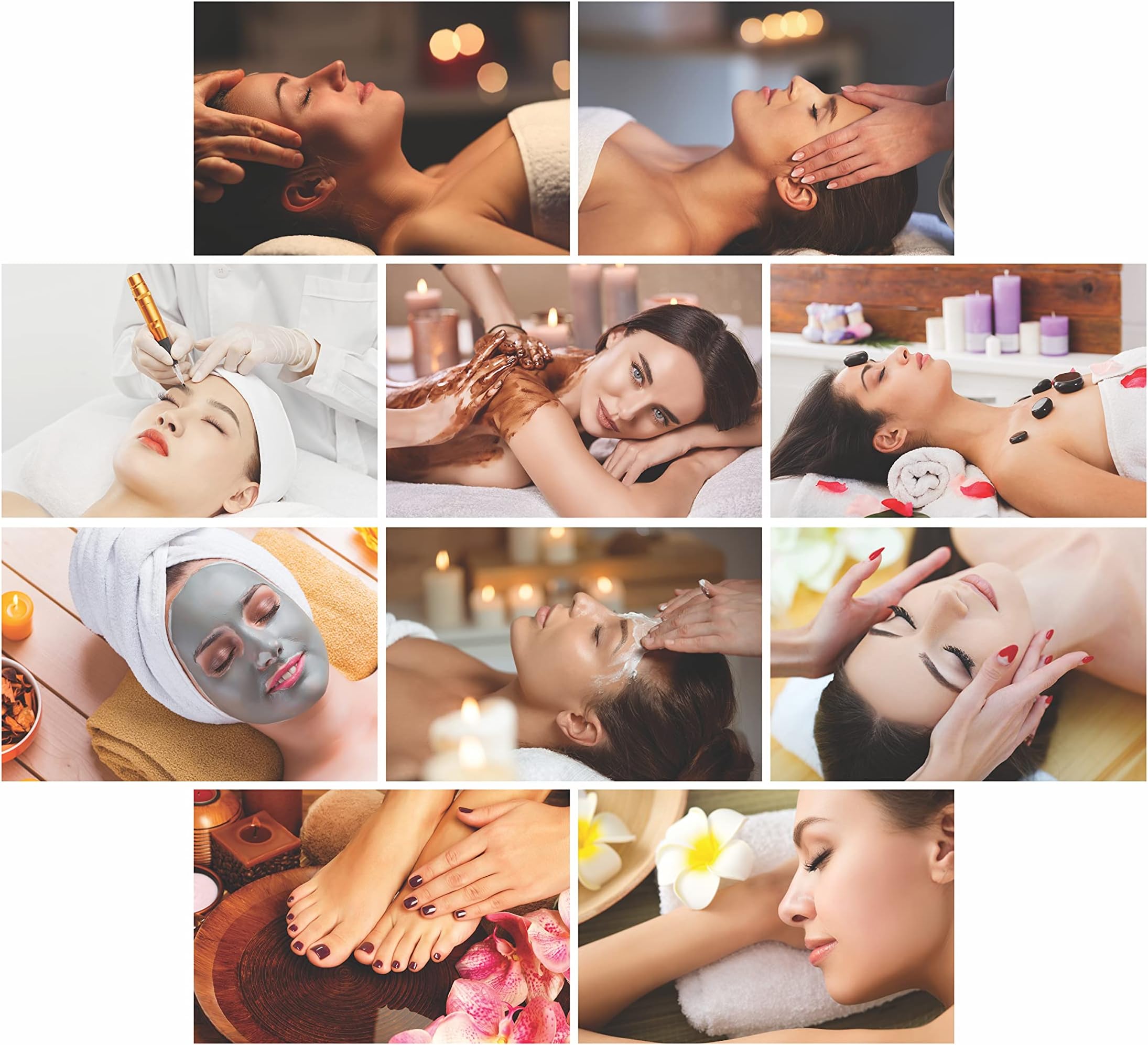 Anne Print Solutions Extra Large Salon Poster Wall Decor Without Frame ( Multicolour, 25 Mm X 25 Mm, Abstract) - Set Of 10