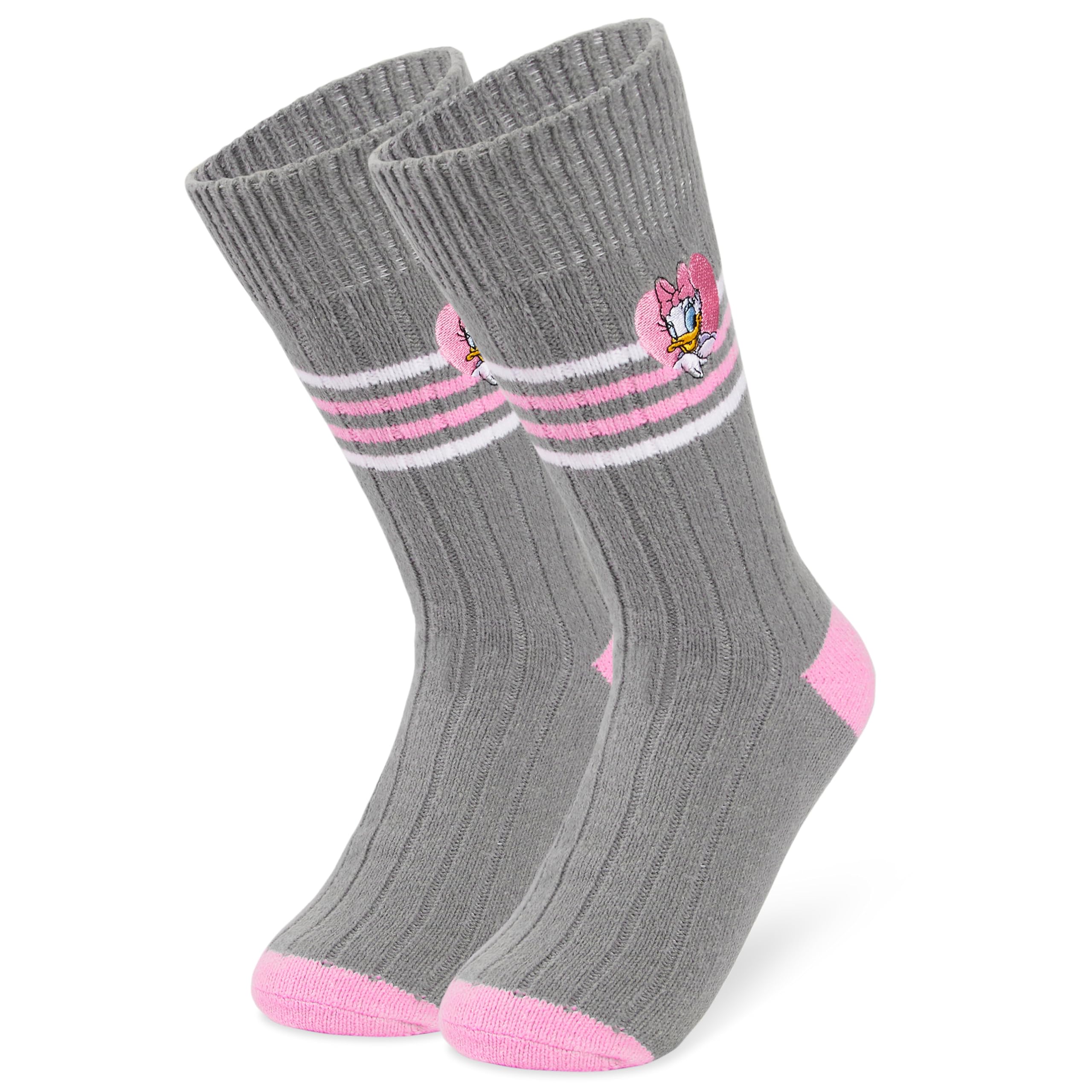 Disney Kuschelsocken Damen Teenager Größe 35–41, Weich Flauschige Rutschfeste Stoppersocken, Warme Geschenke für Frauen