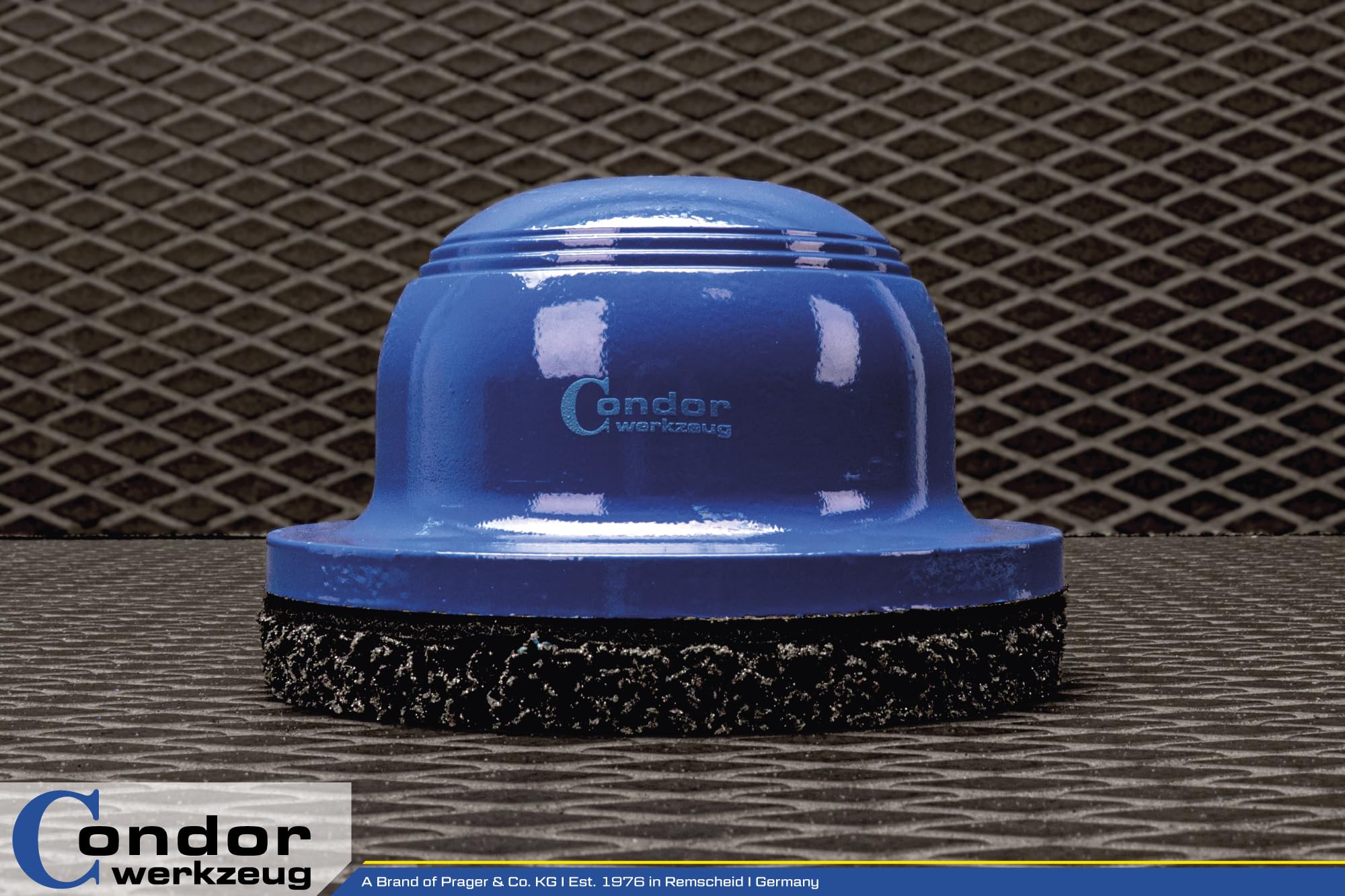 CONDOR Werkzeug 5358 - Lijador de cubo de rueda (diámetro 90 x 150 mm, acabado metálico, incluye disco de limpieza de 150 mm de diámetro, limpiador de cubos, accesorio para llave de impacto)
