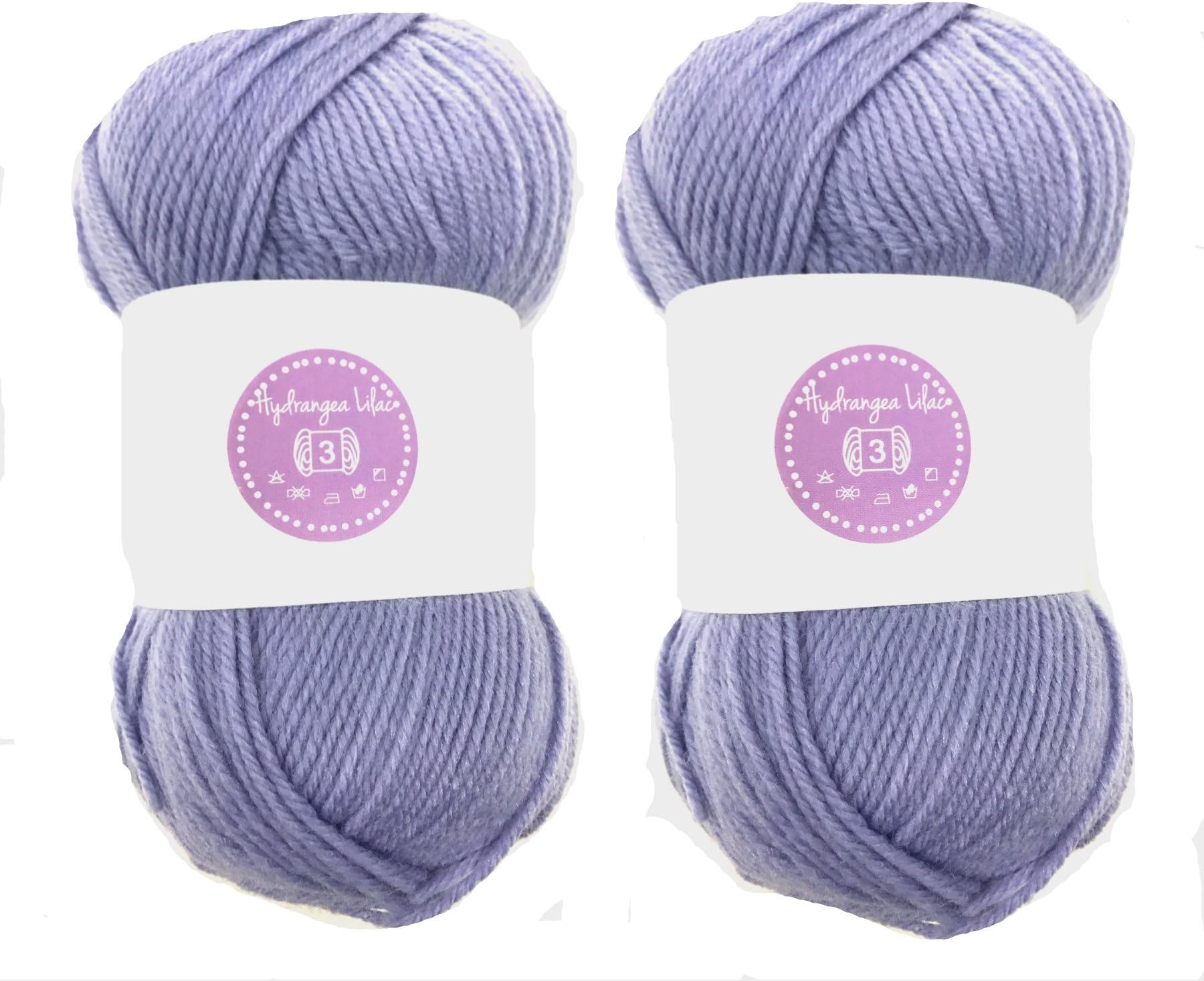 Hydrangea Lilac House of Cecilia 2 x 100g balls 100% acrylic knitting yarn crochet crafts
