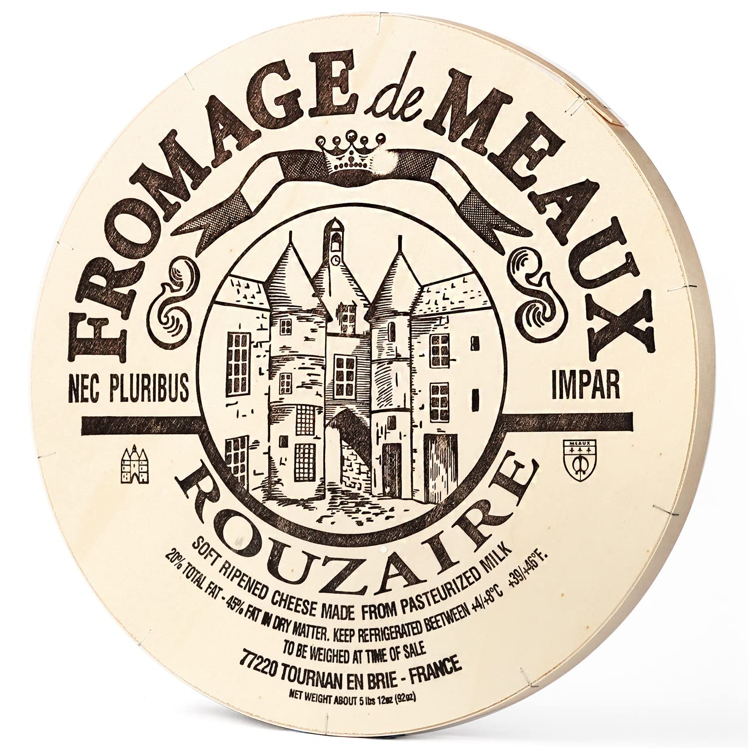 French Cheese Brie De Meaux - Approx. 7 pounds - Whole Wheel