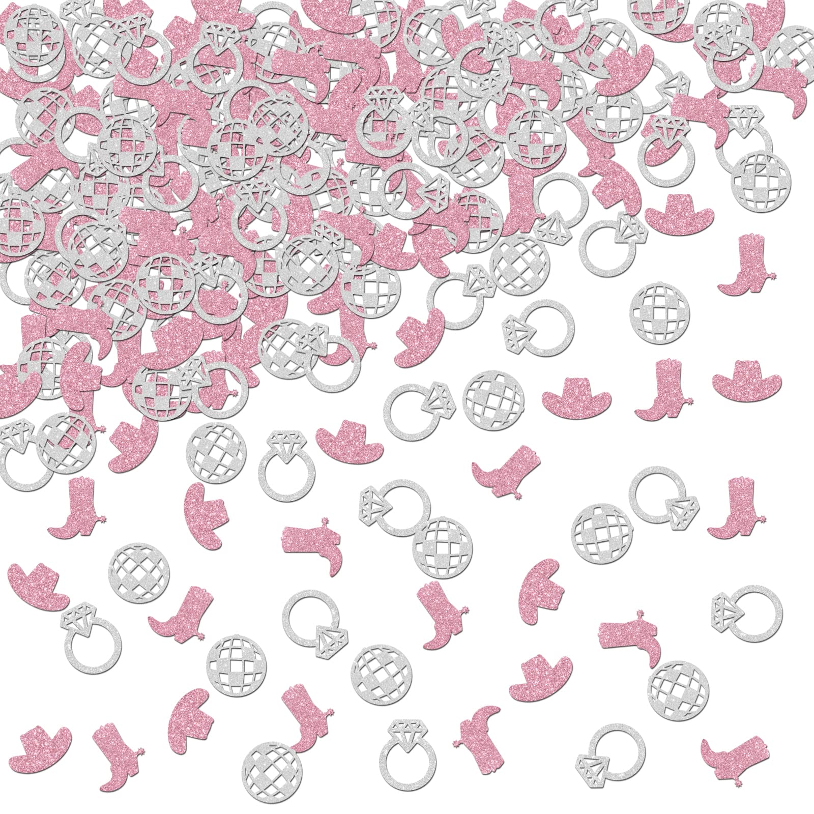 Disco Bachelorette Confetti, Let's Go Girls Confetti Last Disco Bachelorette Decorations, Disco Cowgirl Space Cowgirl Bachelorette Party Supply