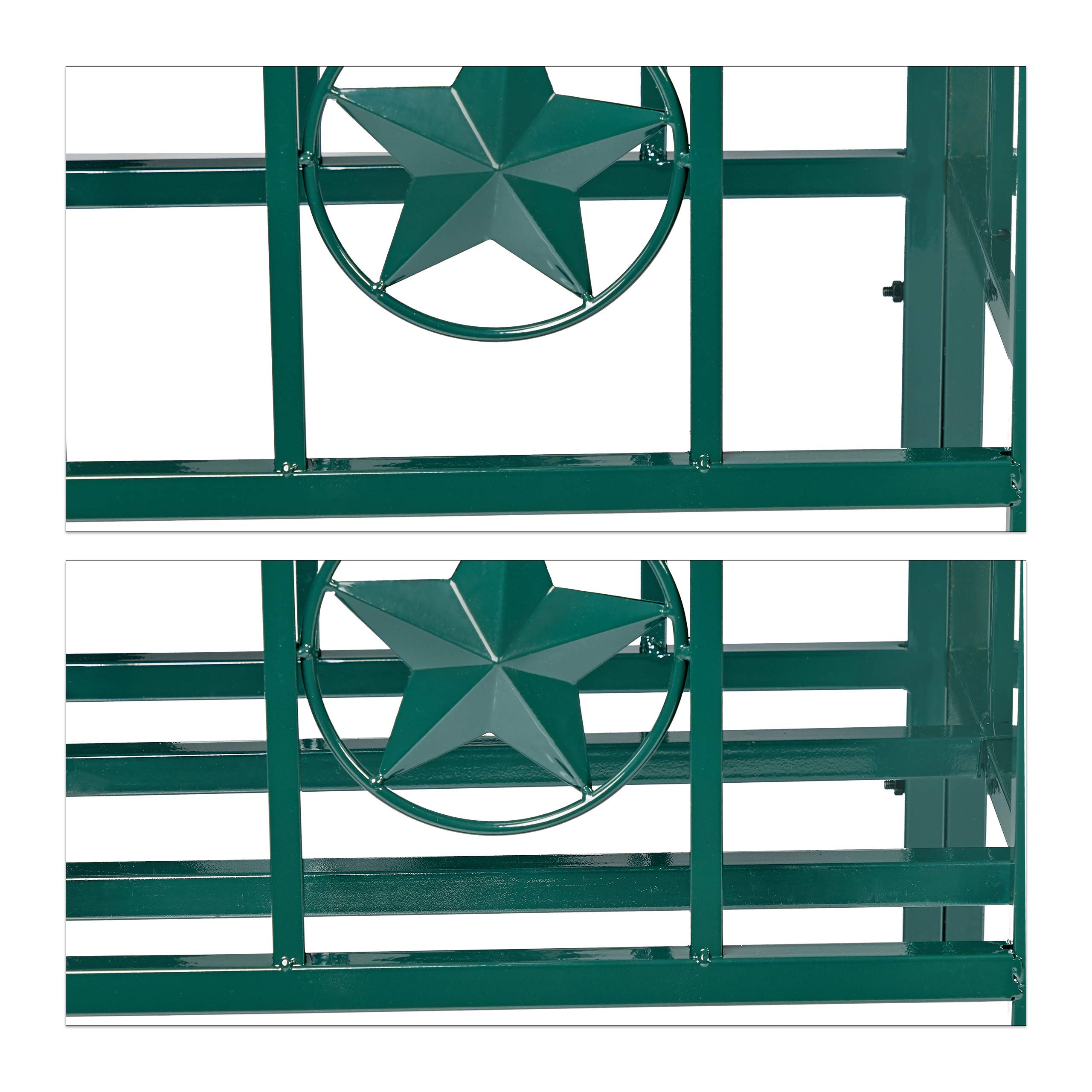 Relaxdays Arcade de rosiers, pergola Plantes grimpantes, 2 bacs jardinière, HxlxP 226 x 204 x 45 cm, Vert foncé