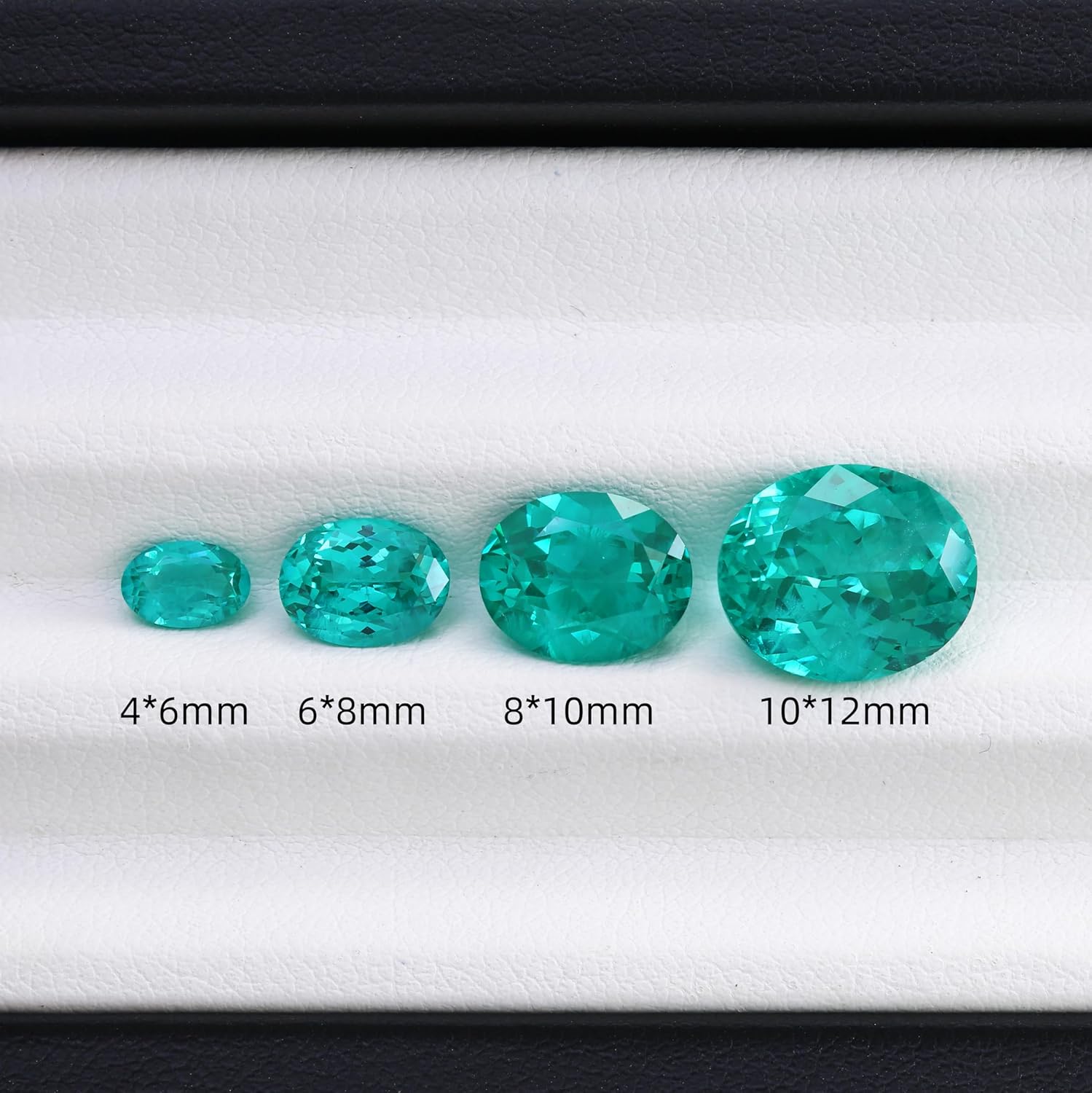Lab-Created Oval YAG Gemstone - Deep Paraiba Color Yttrium Aluminum Garnet with Visible Inclusions | Loose Synthetic Gem for Jewelry
