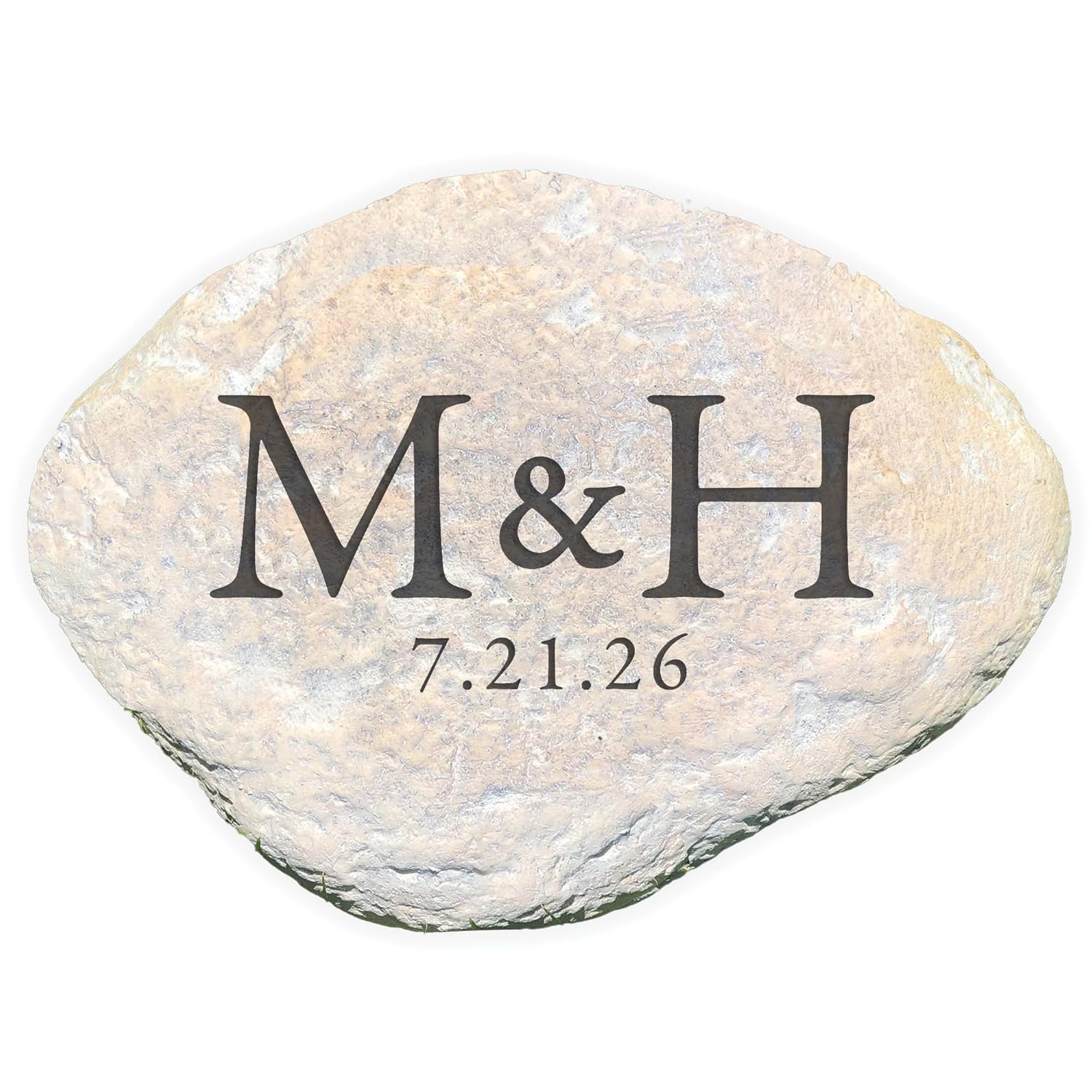 Personalized Engraved Address Large Garden Stone, House Number Yard Décor