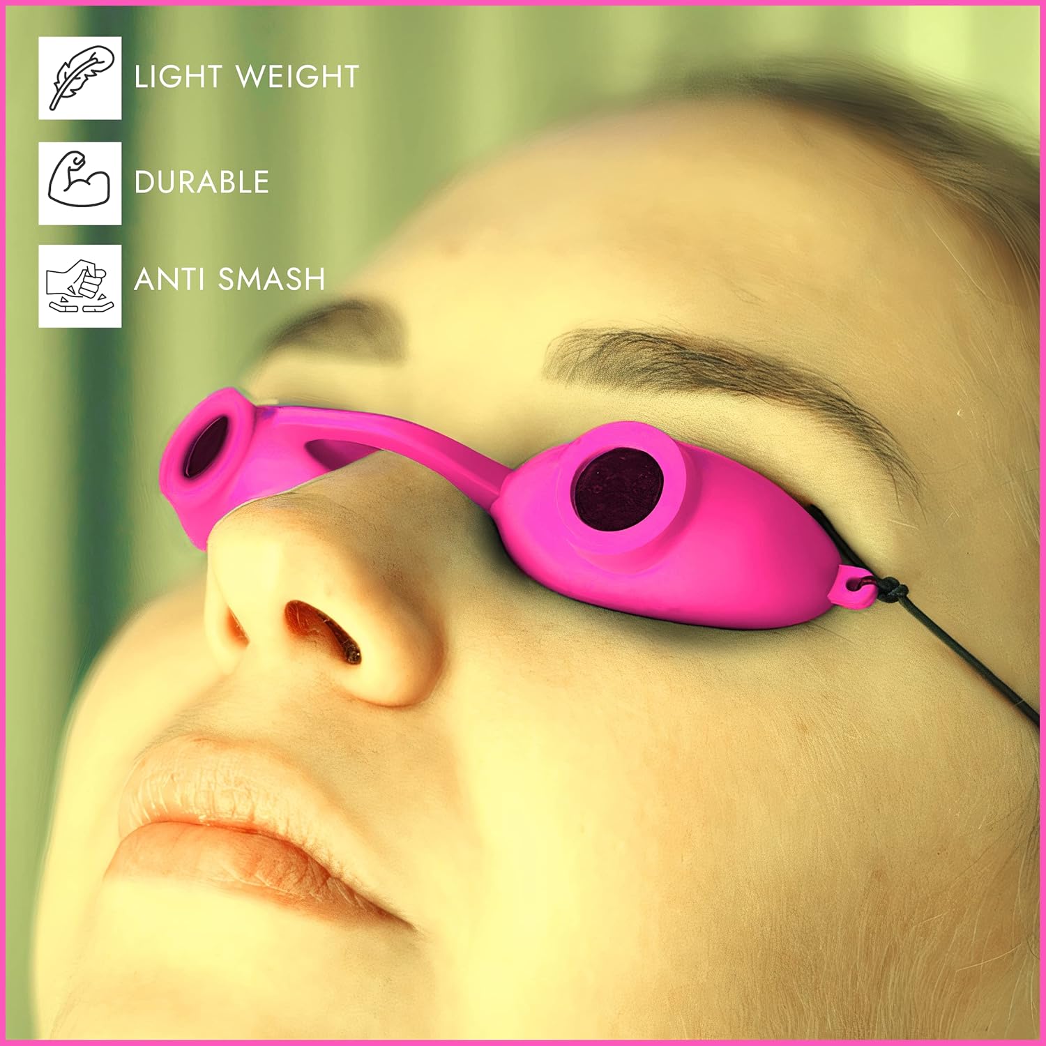 Super Sunnies Tanning Bed Goggles FDA Compliant Eyeshields, UV & Red Light Therapy Protection - Assorted 12 Pack