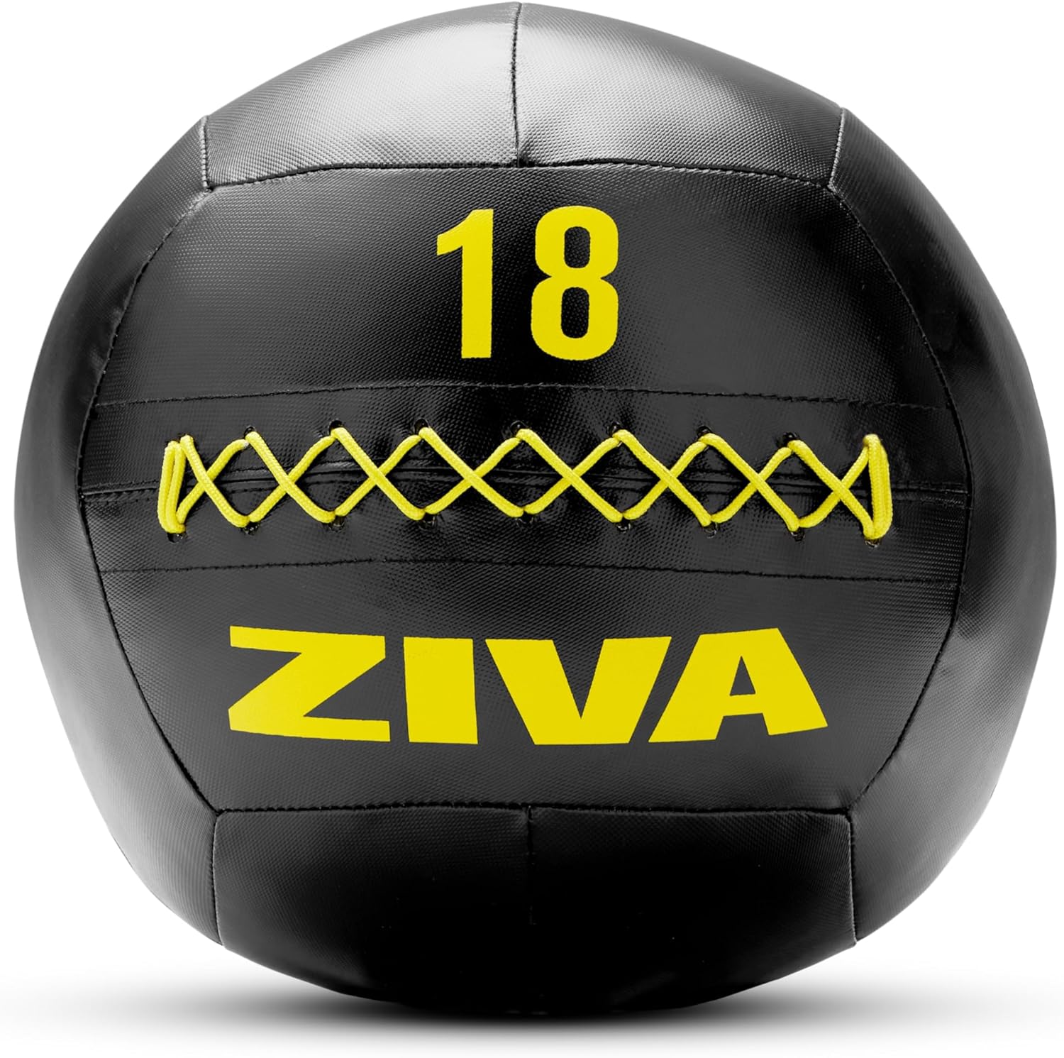 ZIVA Soft Wall Ball – Highly Durable Weighted Exercise Medicine Slam Ball for Strength and Conditioning Workout - Multiple Color, Weight Available