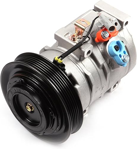 Nuevo compresor y embrague OEM ajuste 2003-2008 para Toyo-ta Co-rolla 4door Sedan 1.8L Compresor de aire acondicionado - 27000C