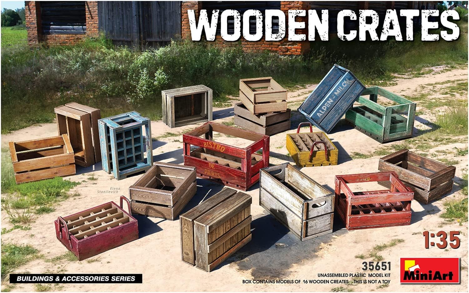 MiniArt Sprue Brothers 1:35 Wooden Crates, MIA35651